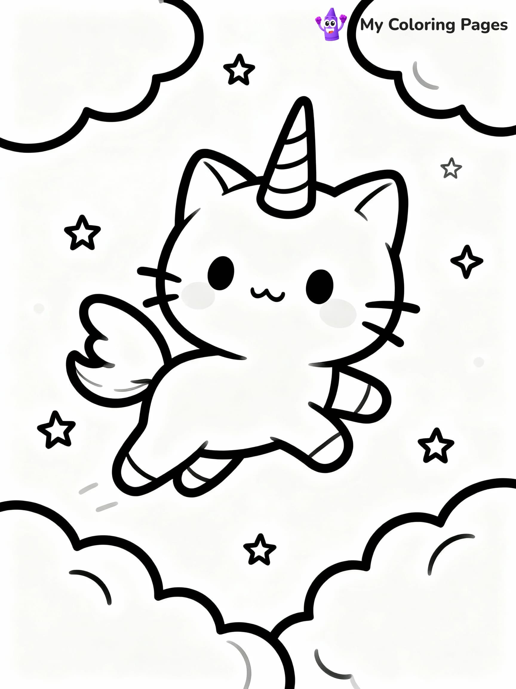 Kittycorn Coloring Pages - 22