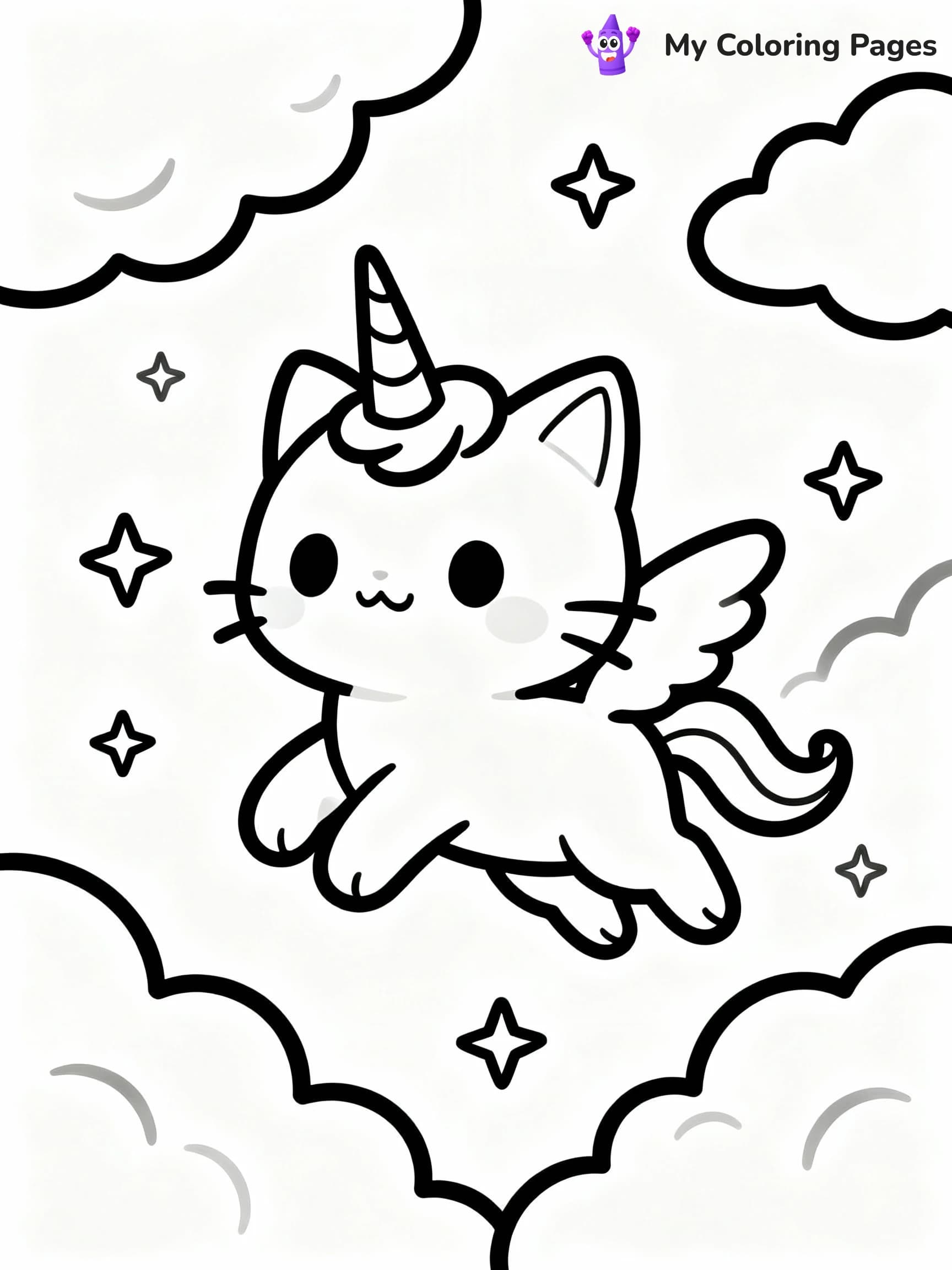 Kittycorn Coloring Pages - 13