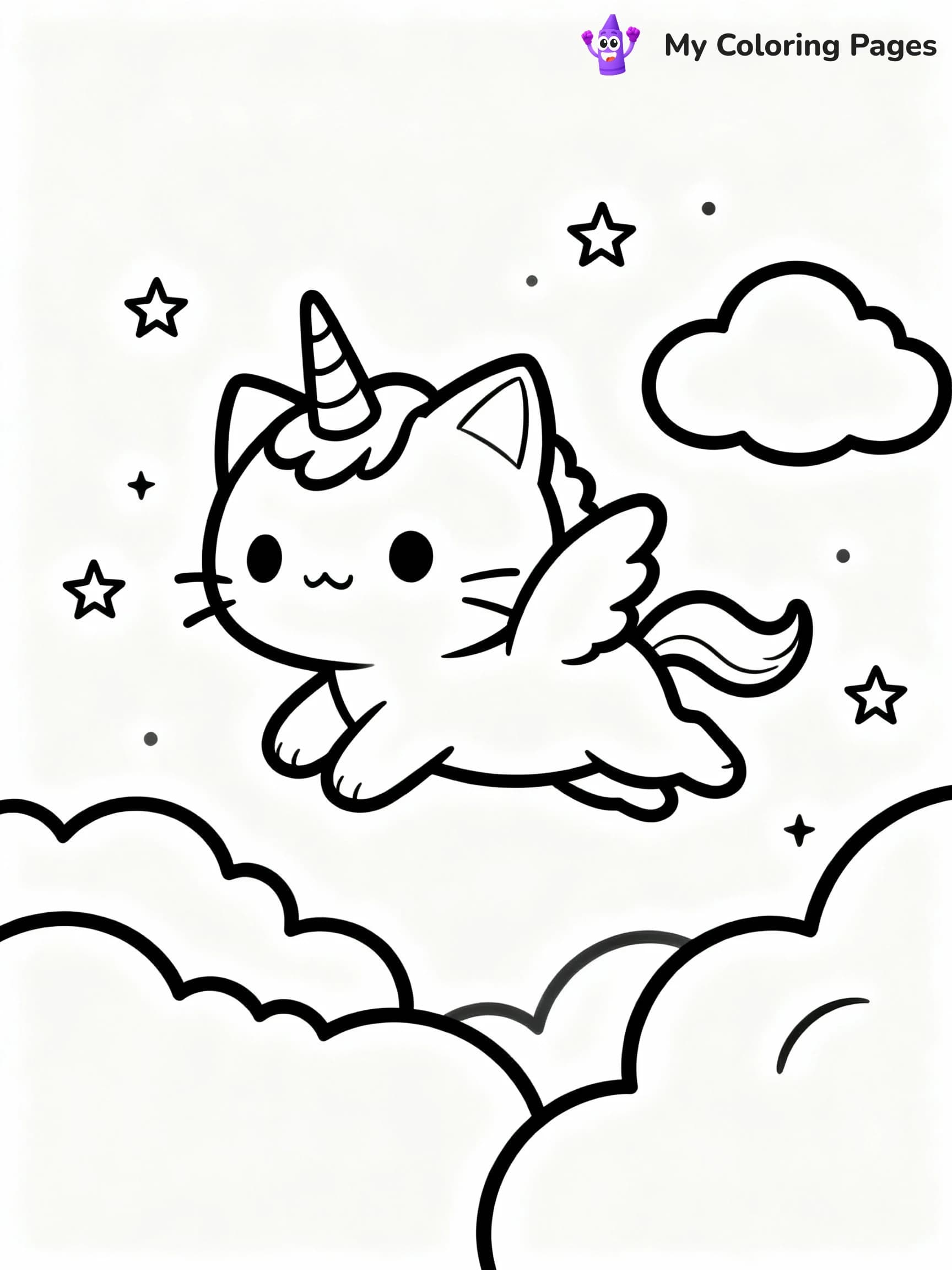 Kittycorn Coloring Pages - 12