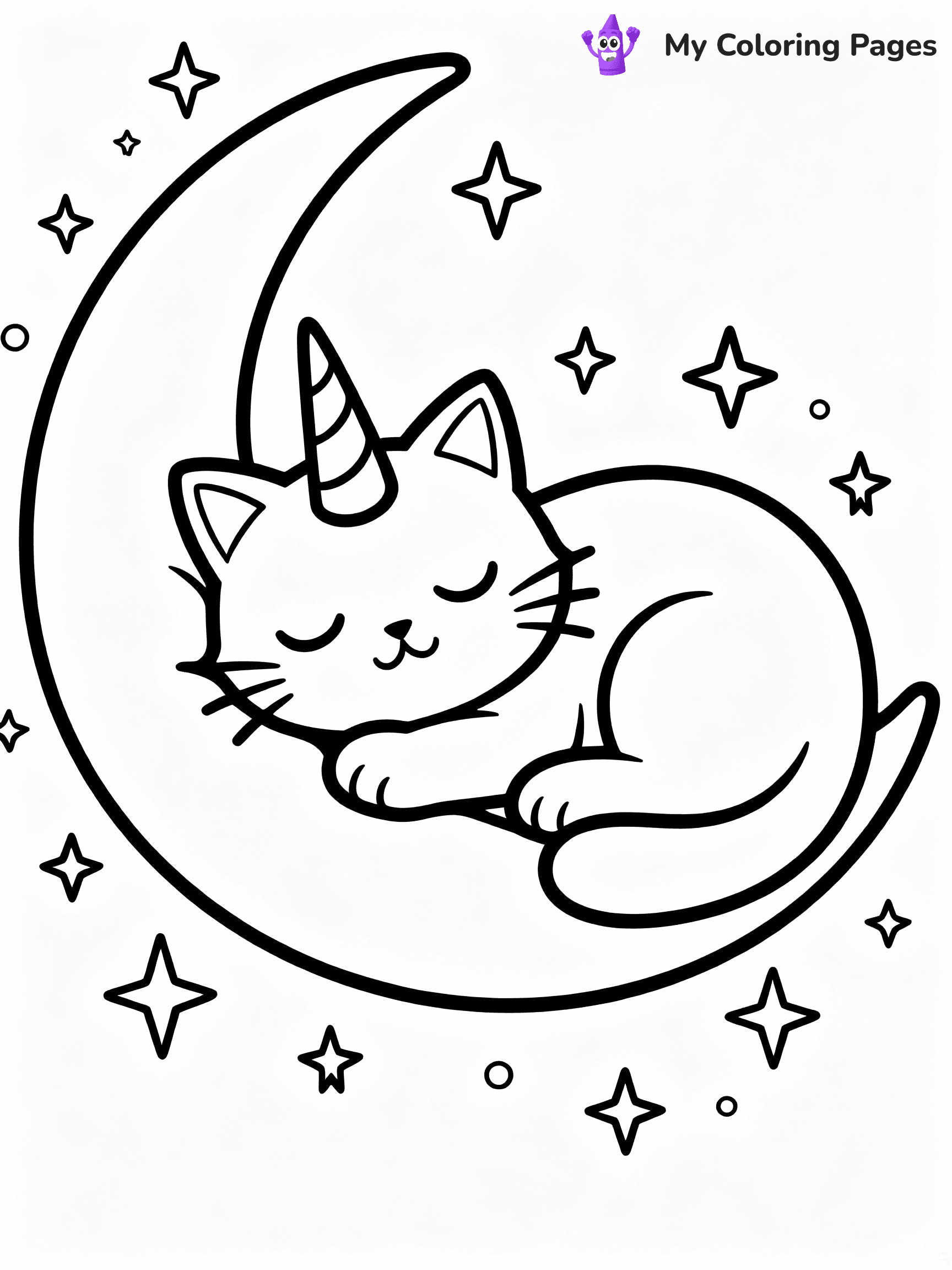Kittycorn Coloring Pages - 3