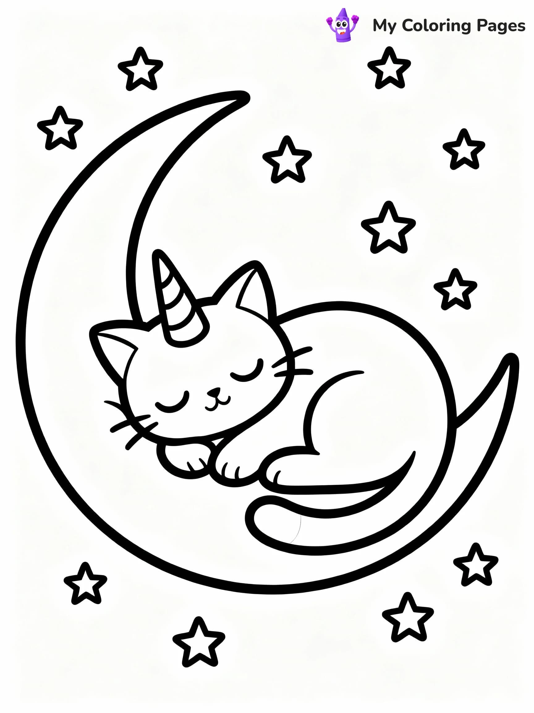 Kittycorn Coloring Pages - 1