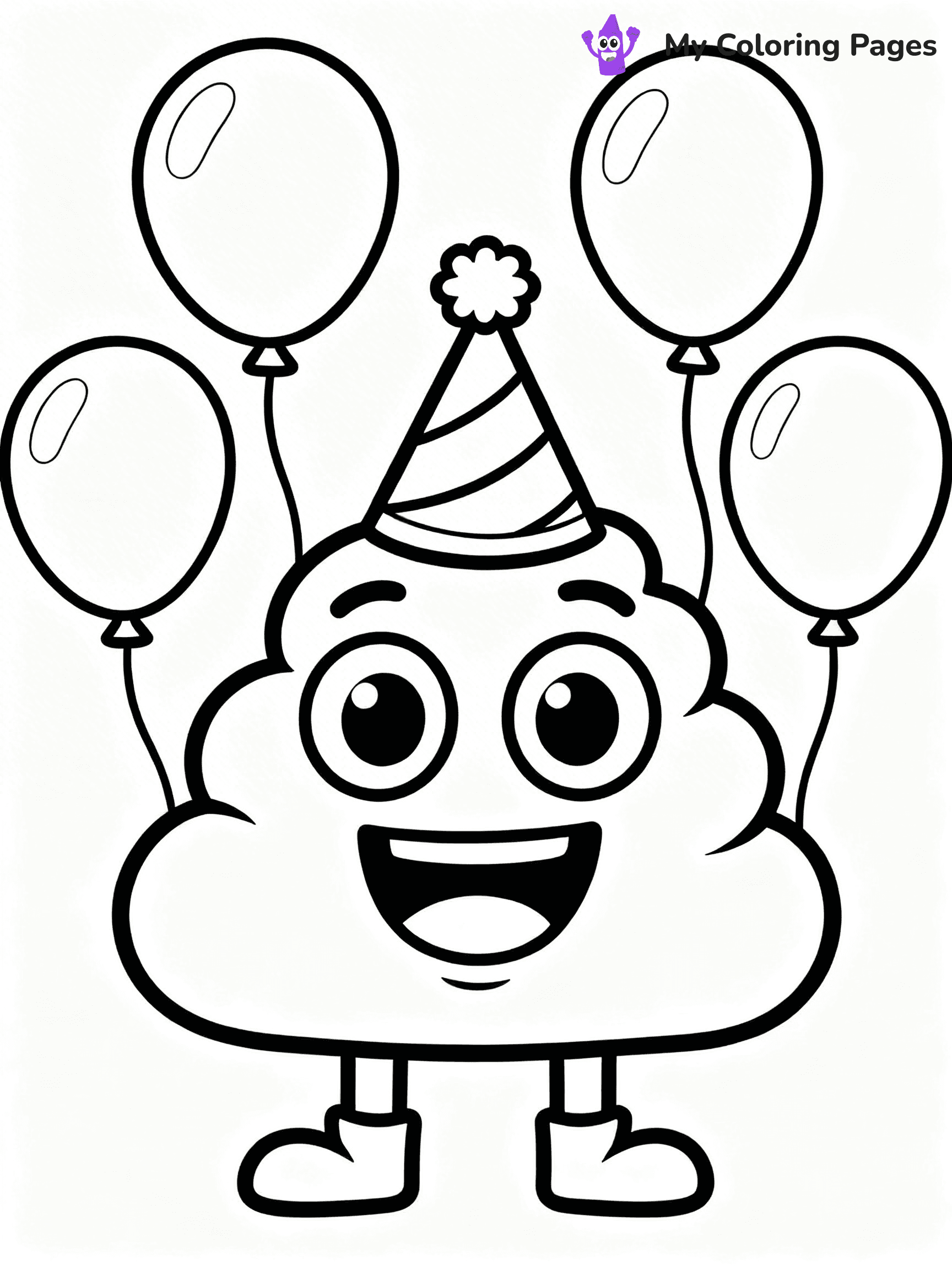 Poop Emoji Coloring Pages - 22