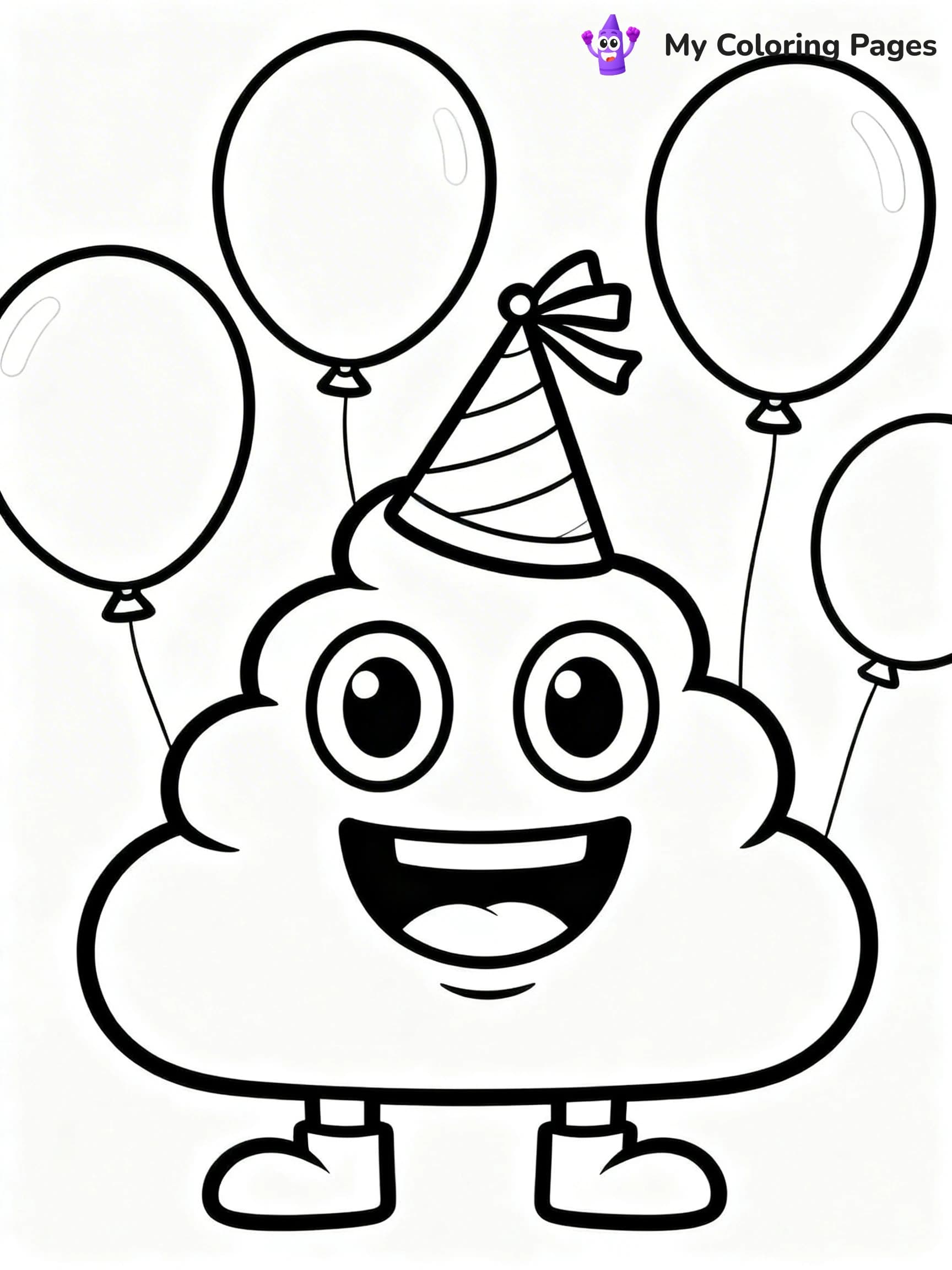 Poop Emoji Coloring Pages - 20