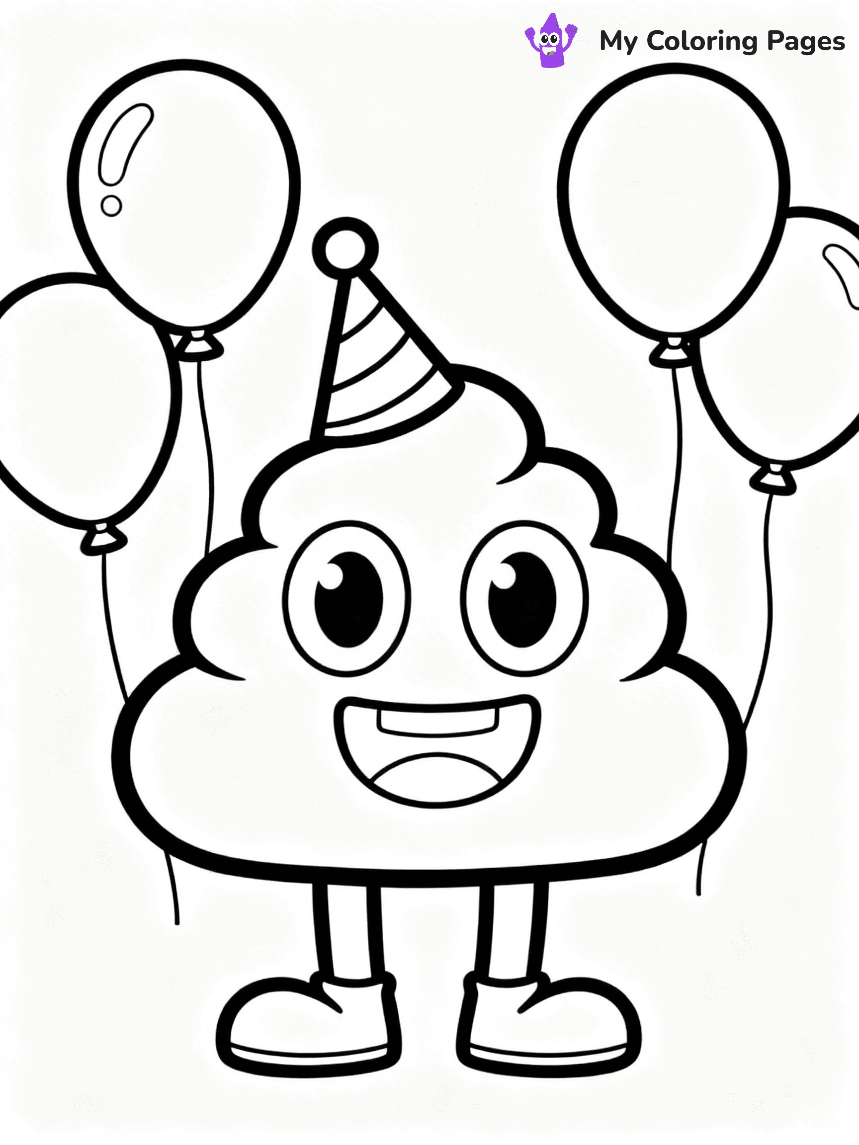 Poop Emoji Coloring Pages - 17