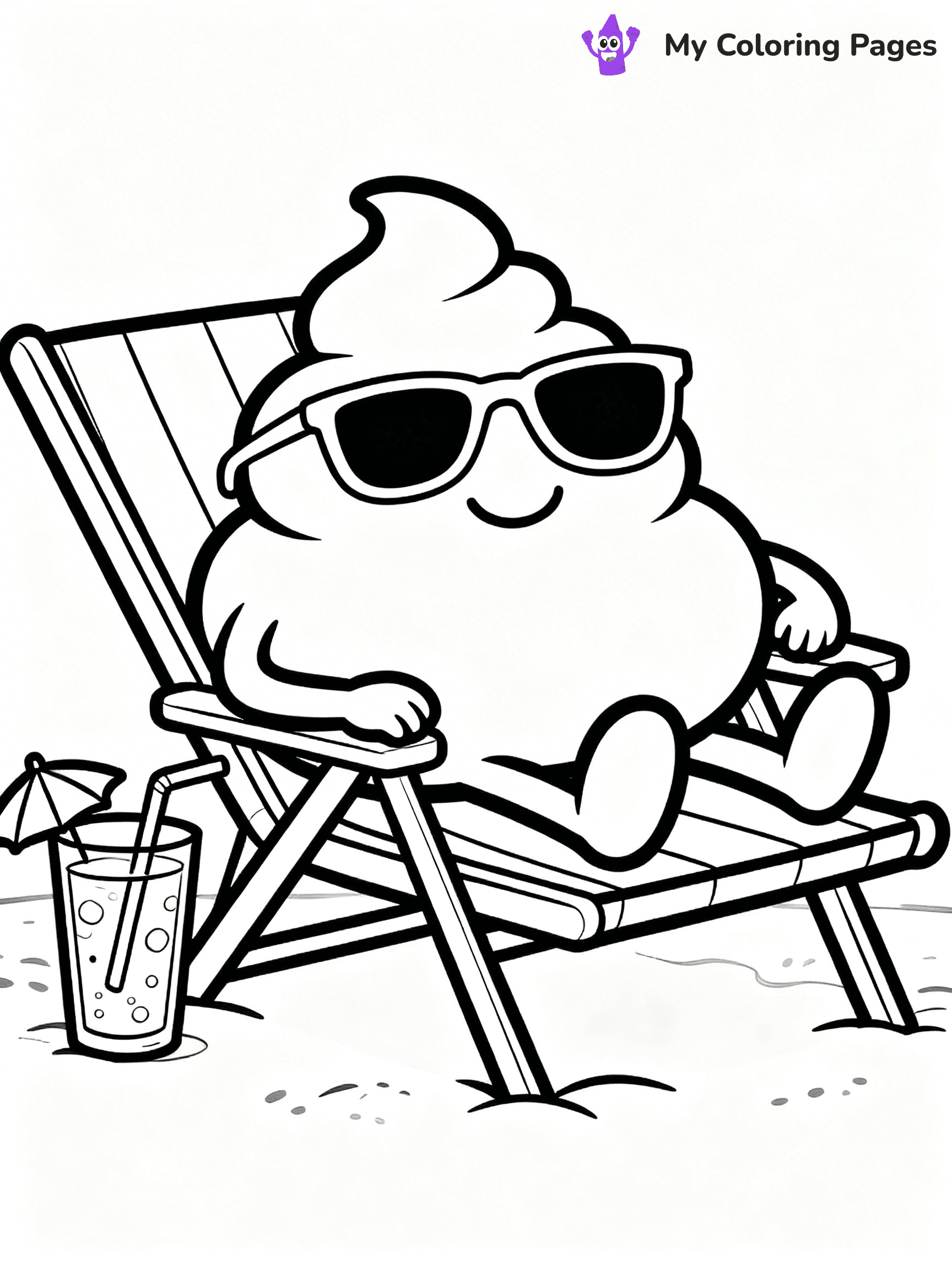 Poop Emoji Coloring Pages - 16