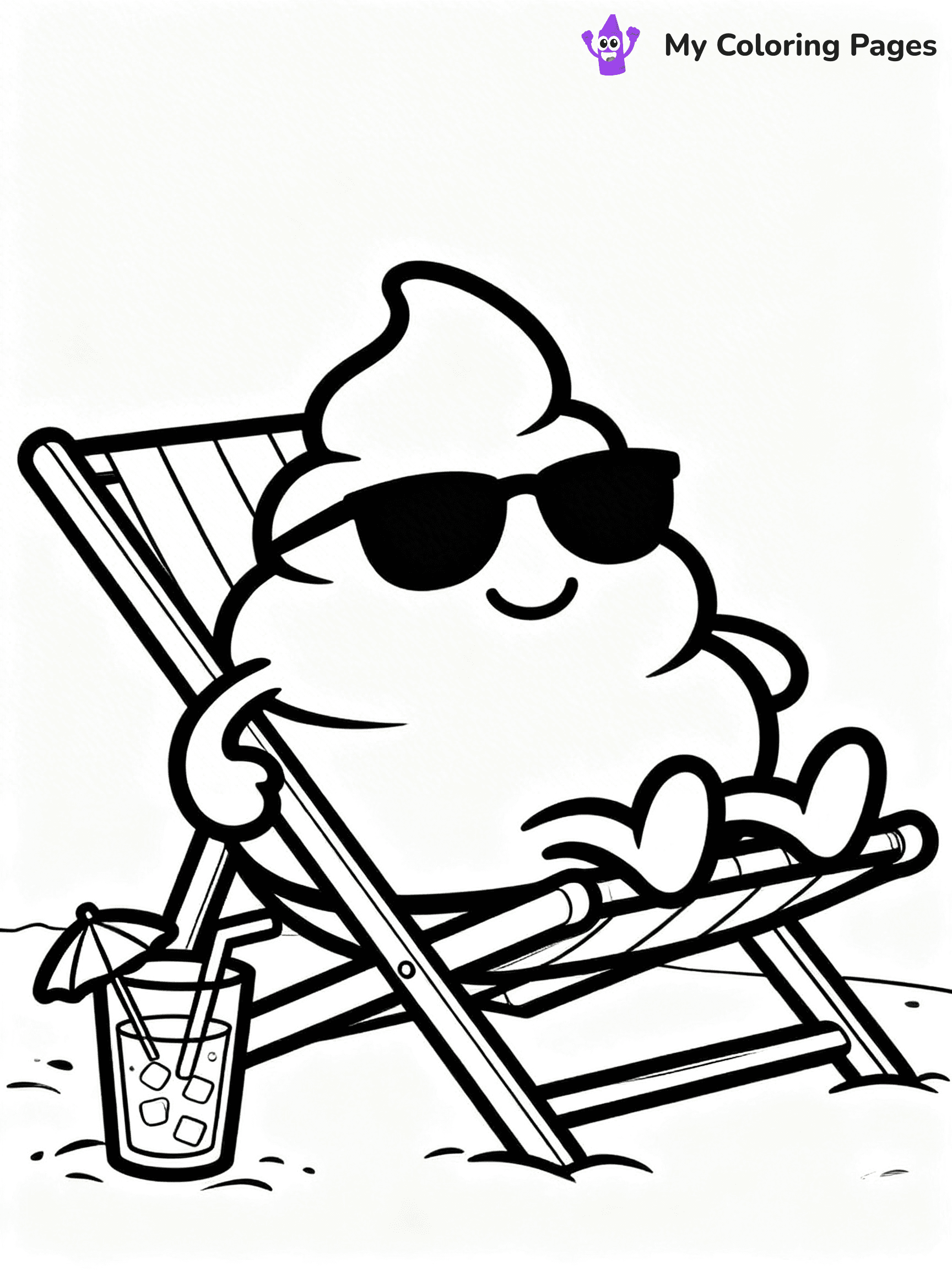 Poop Emoji Coloring Pages - 15
