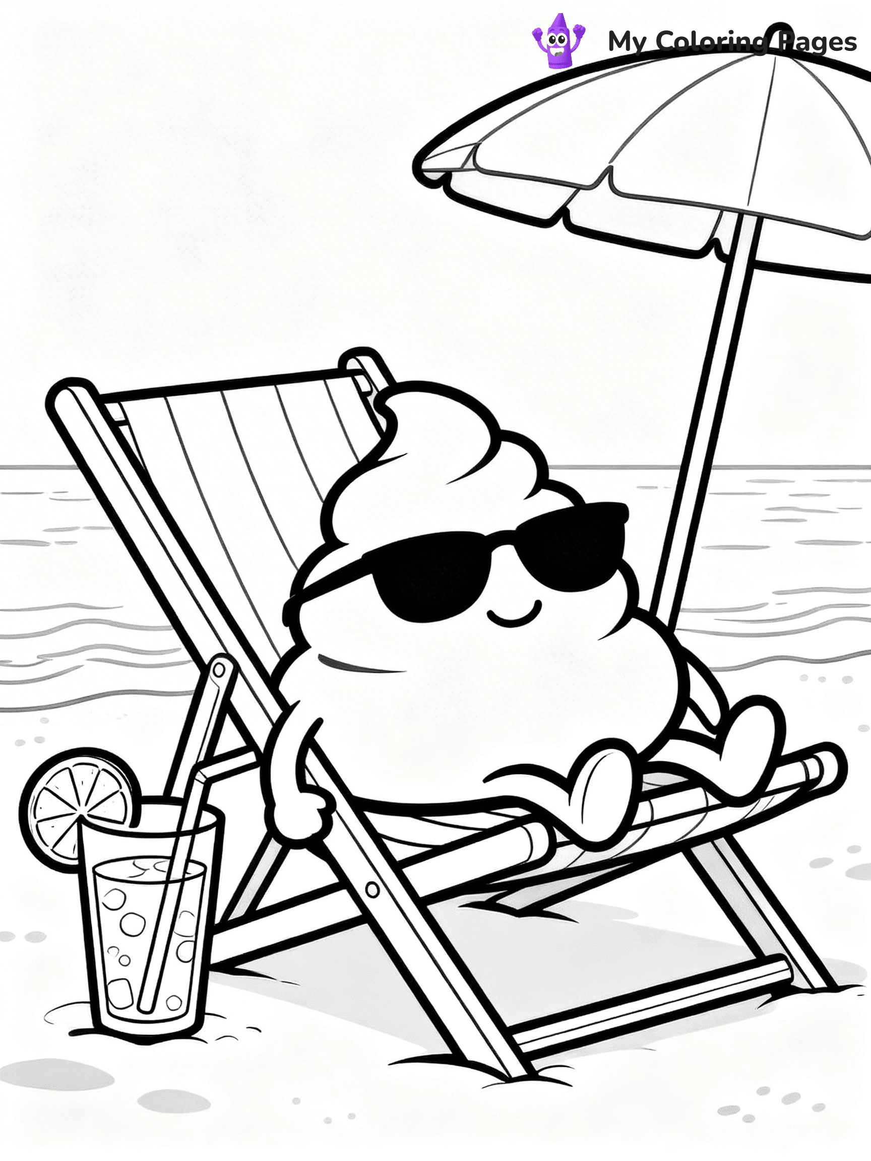 Poop Emoji Coloring Pages - 14