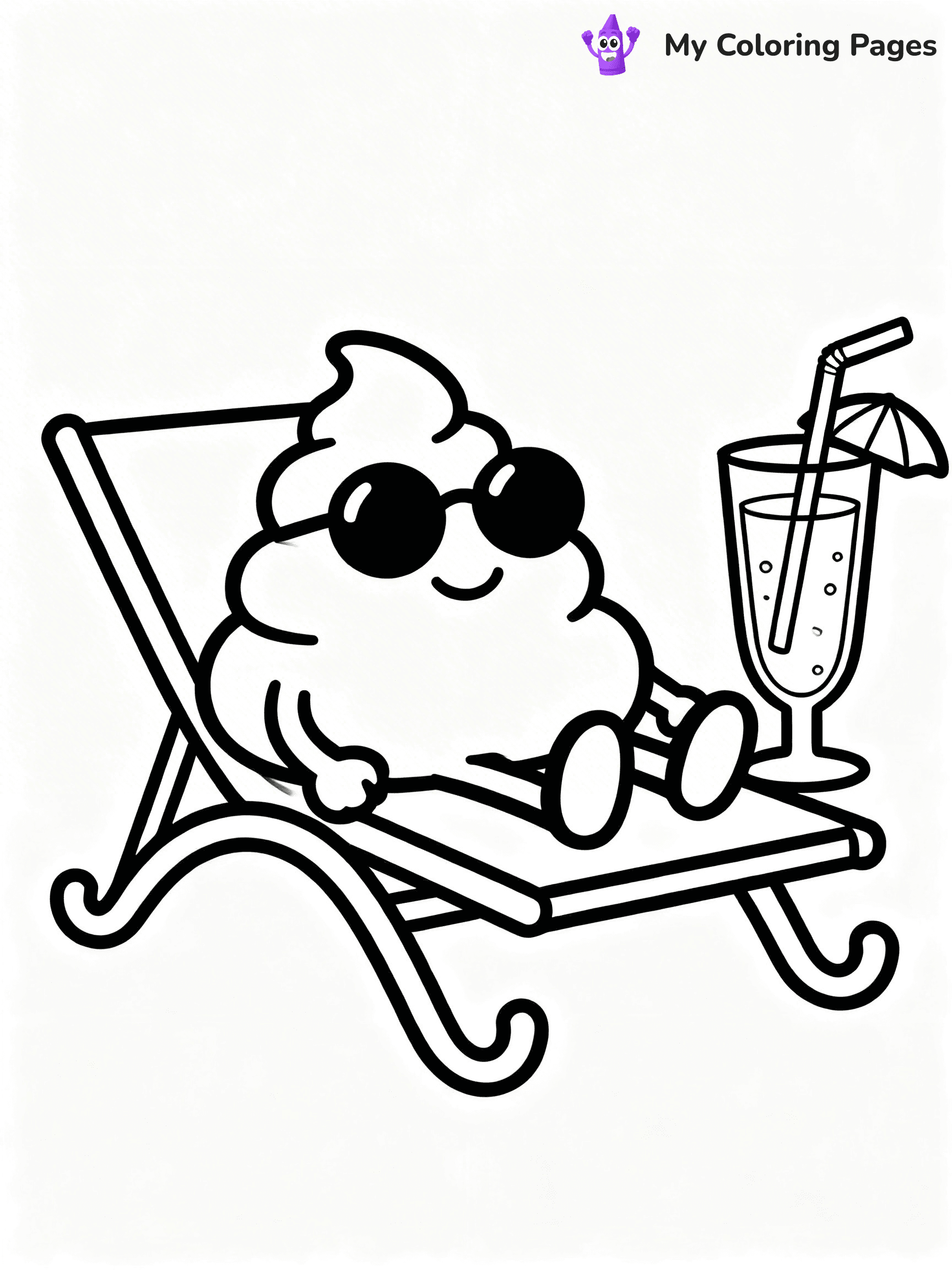 Poop Emoji Coloring Pages - 13