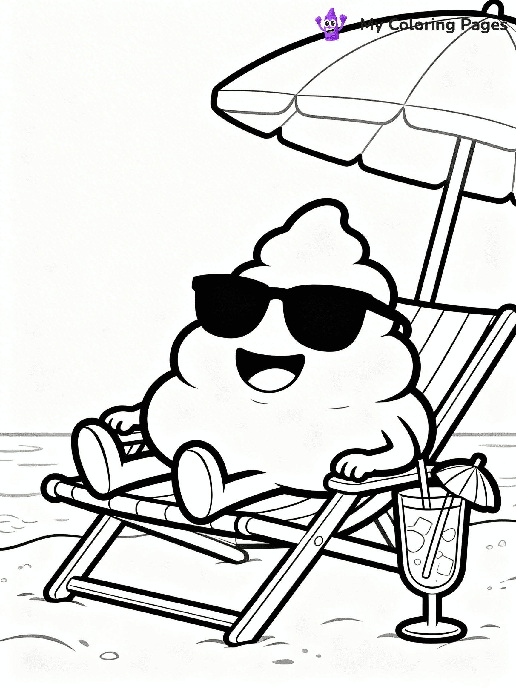 Poop Emoji Coloring Pages - 10