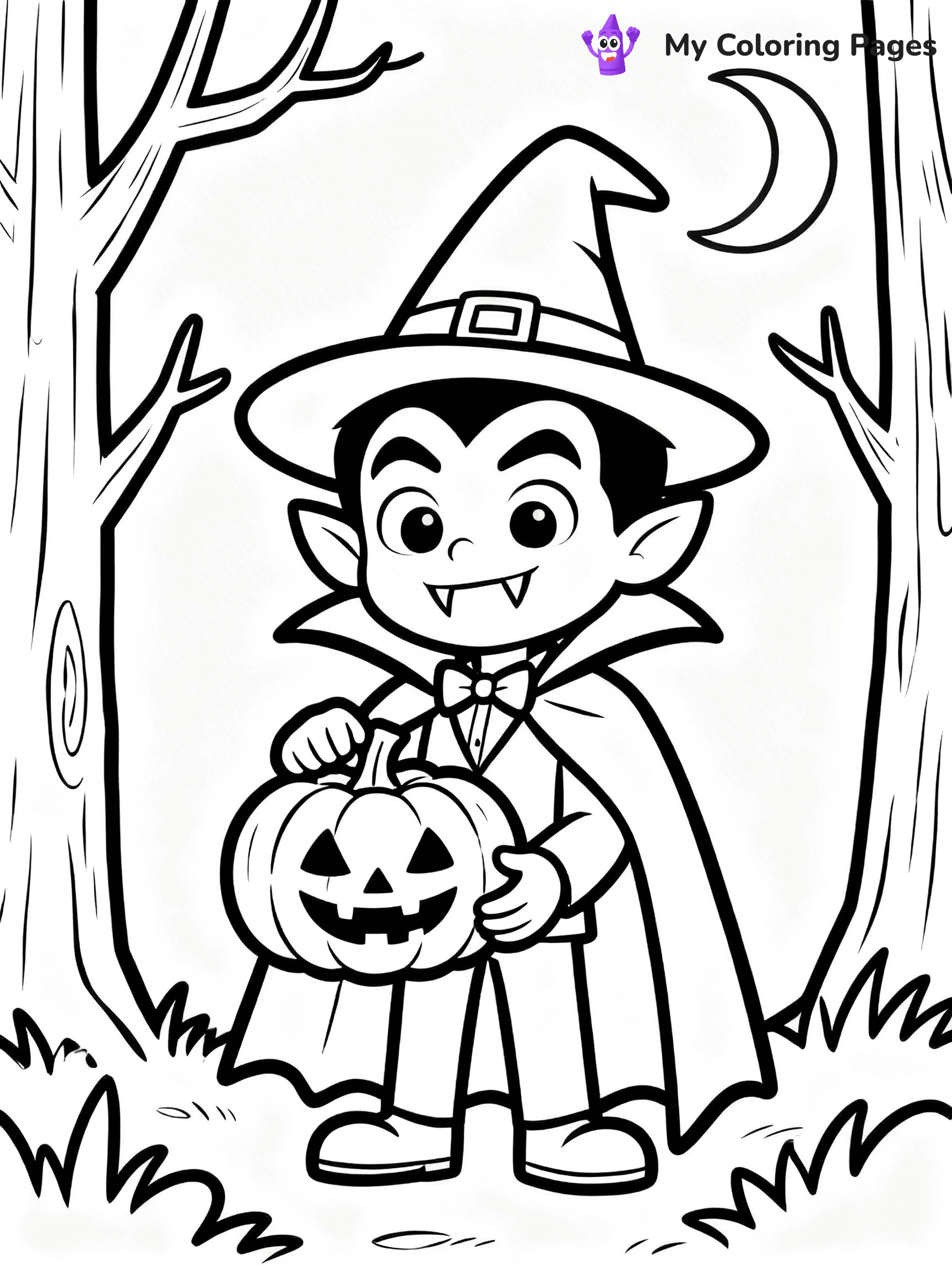 Dracula Coloring Pages - 24