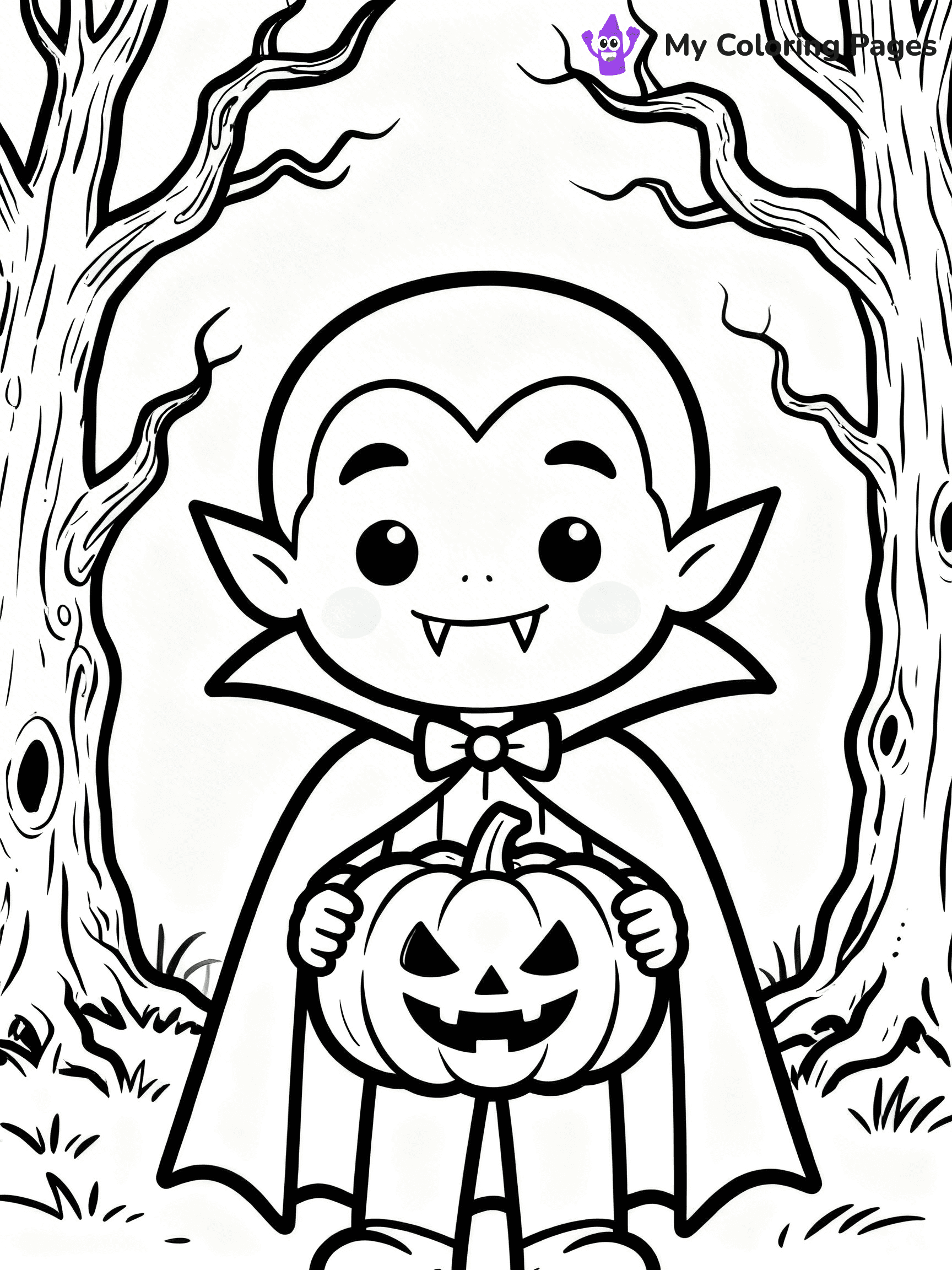 Dracula Coloring Pages - 22