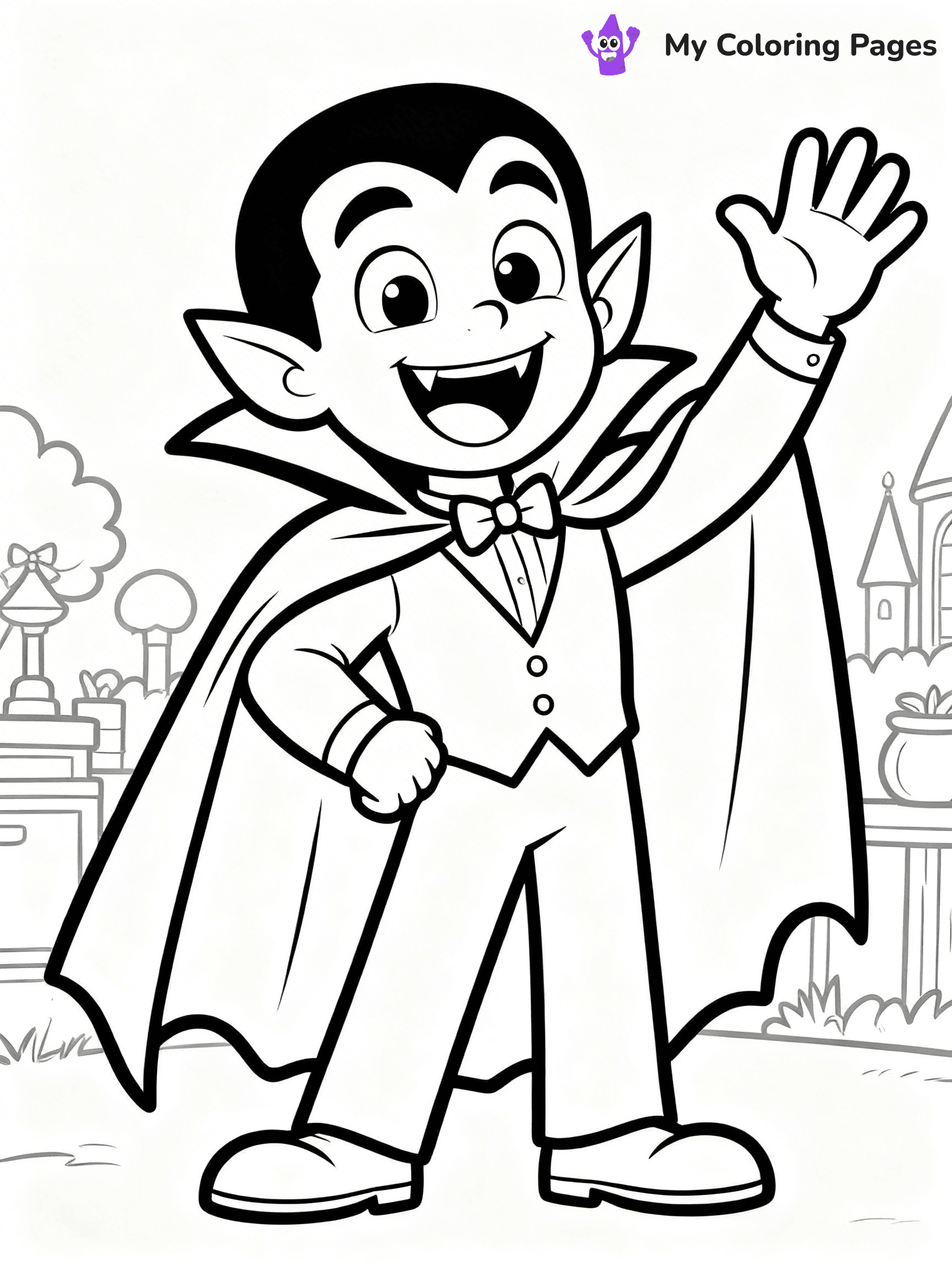 Dracula Coloring Pages - 17