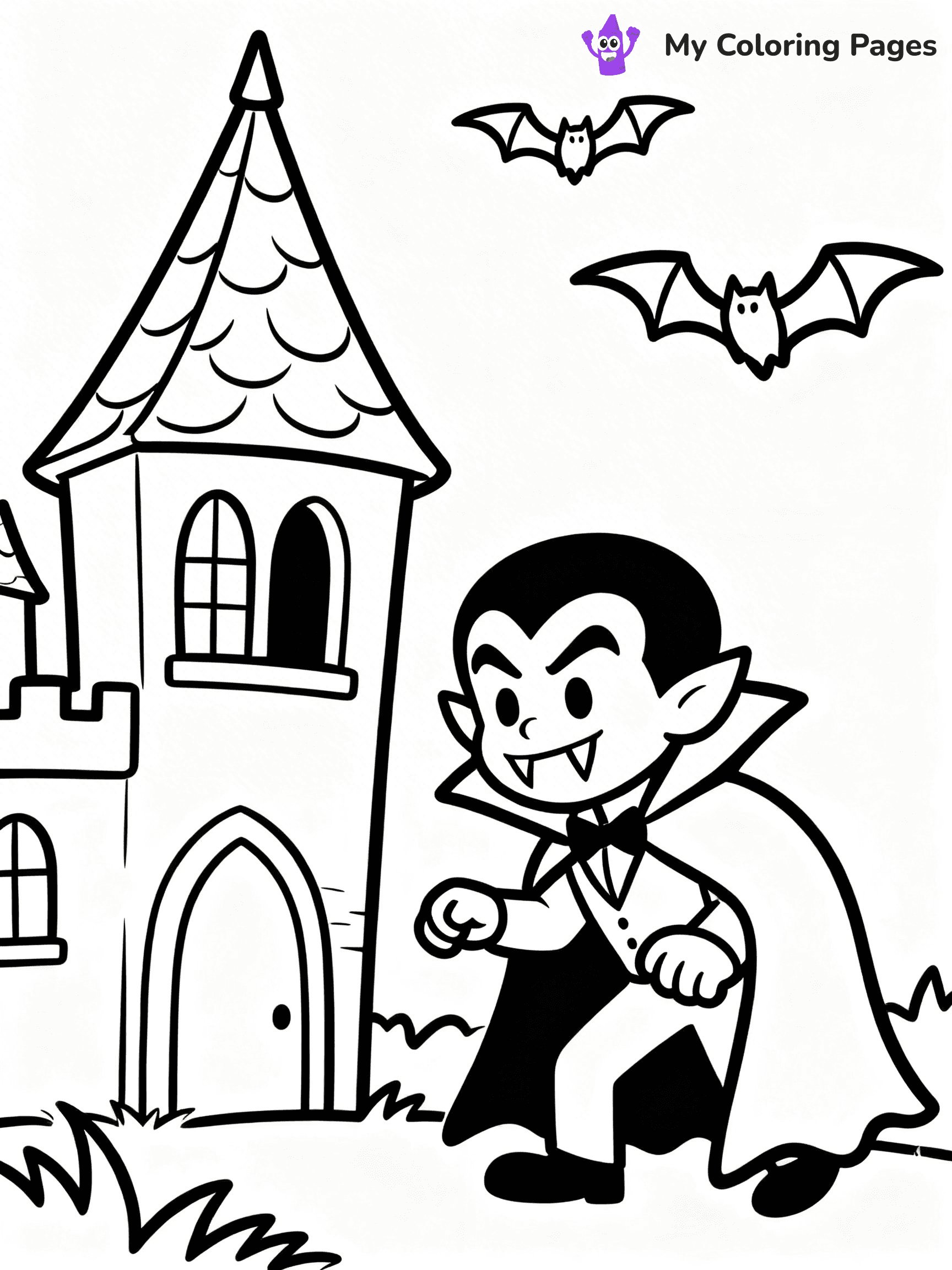 Dracula Coloring Pages - 15