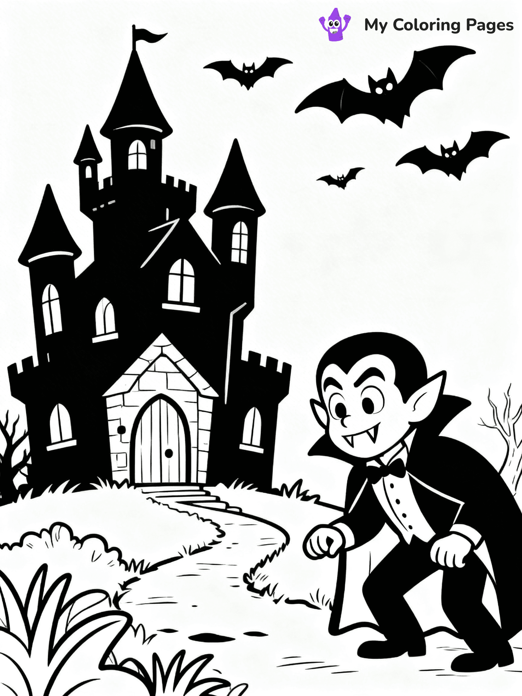 Dracula Coloring Pages - 14