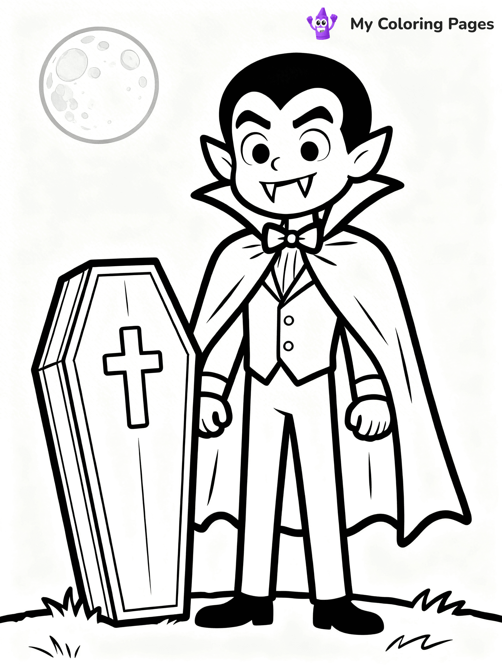 Dracula Coloring Pages - 11