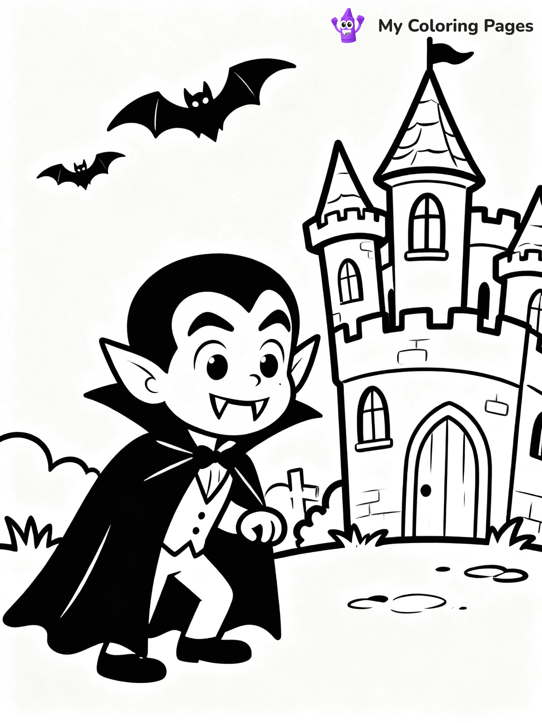 Dracula Coloring Pages - 10