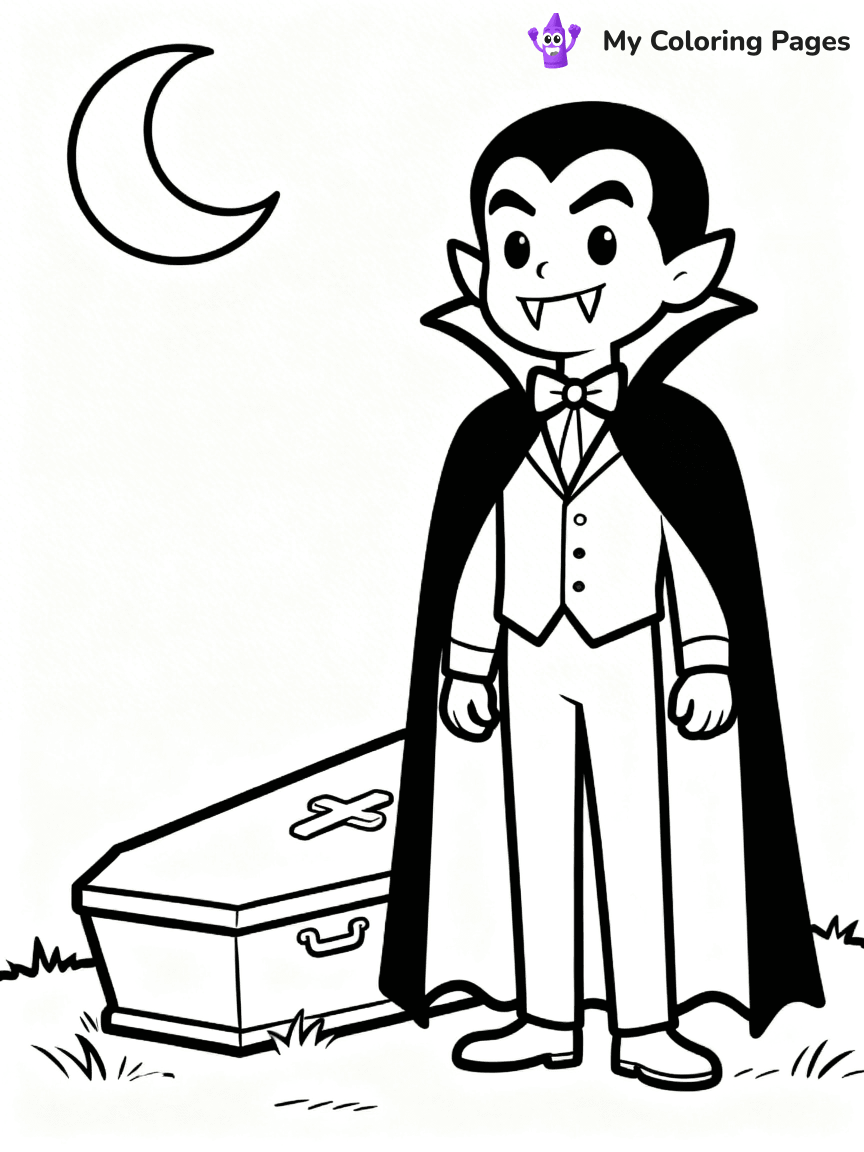 Dracula Coloring Pages - 7