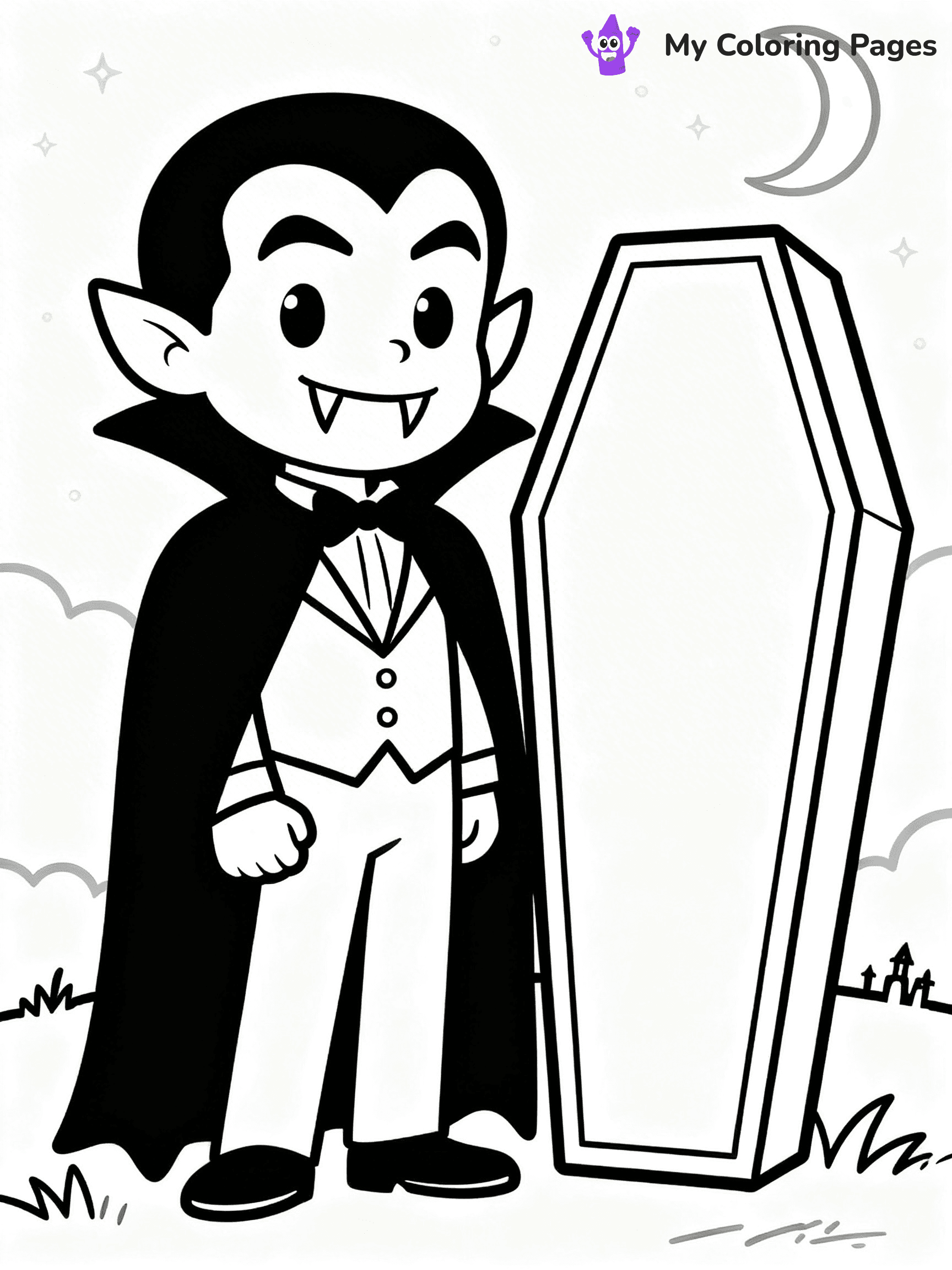 Dracula Coloring Pages - 6