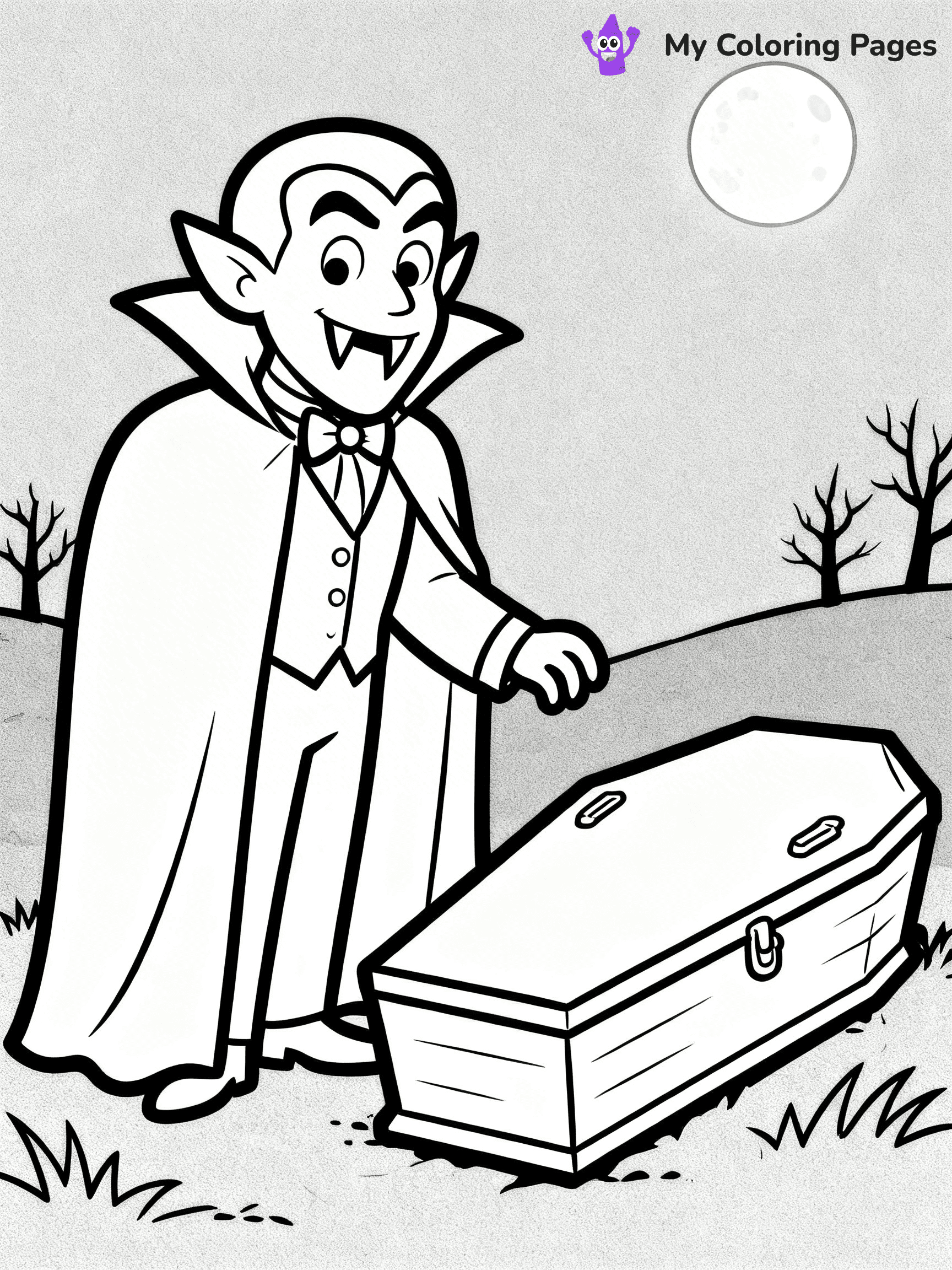 Dracula Coloring Pages - 5