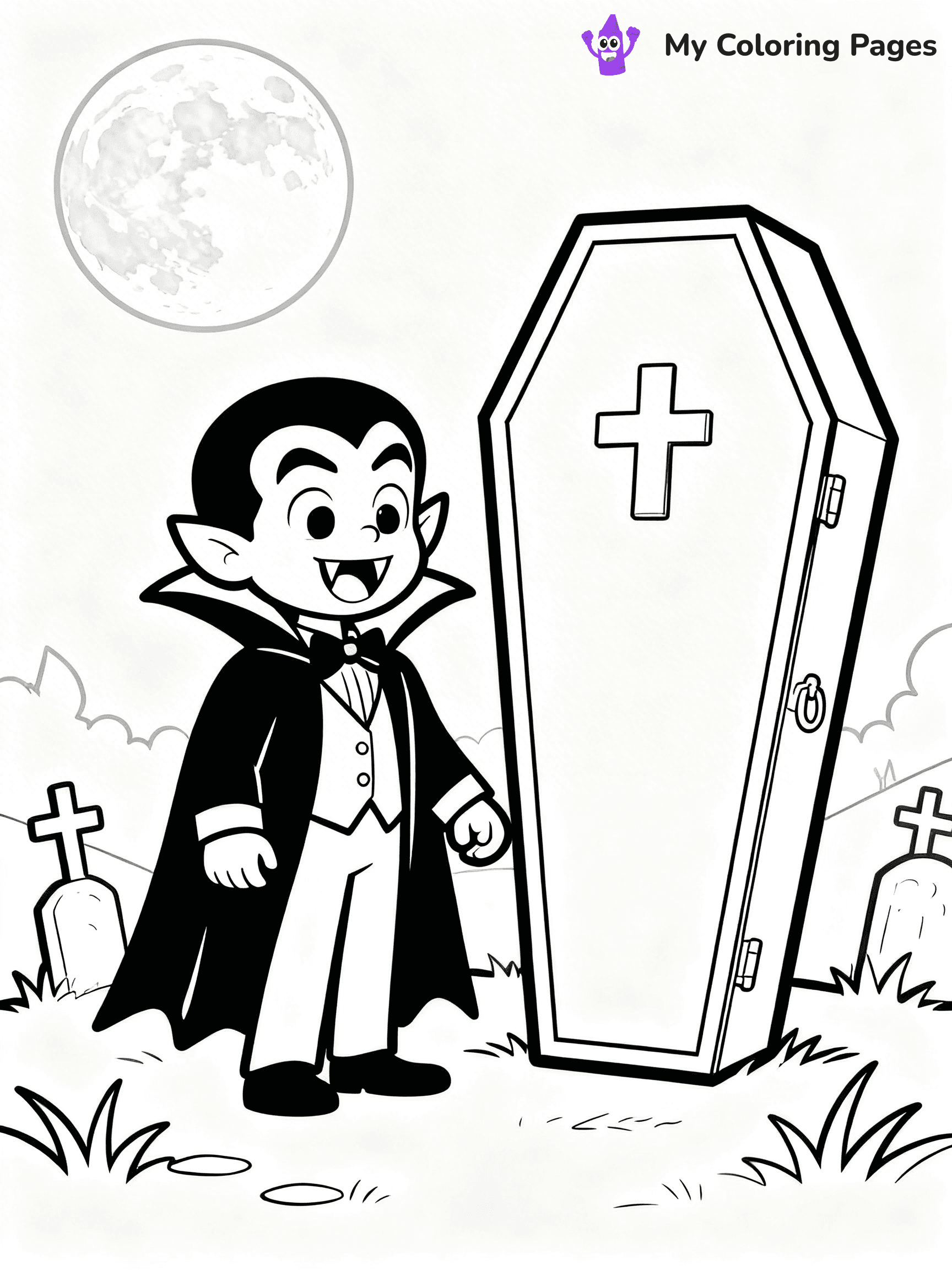 Dracula Coloring Pages - 3
