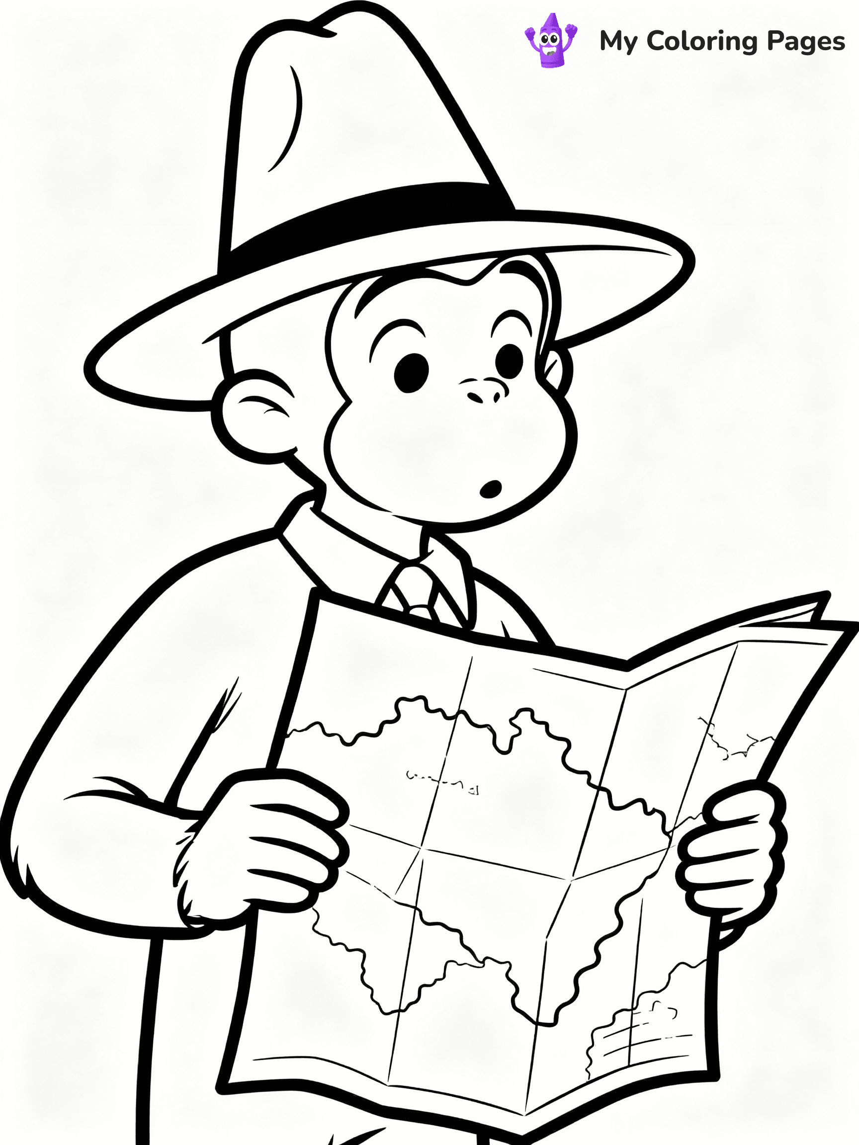 Curious George Coloring Pages - 22