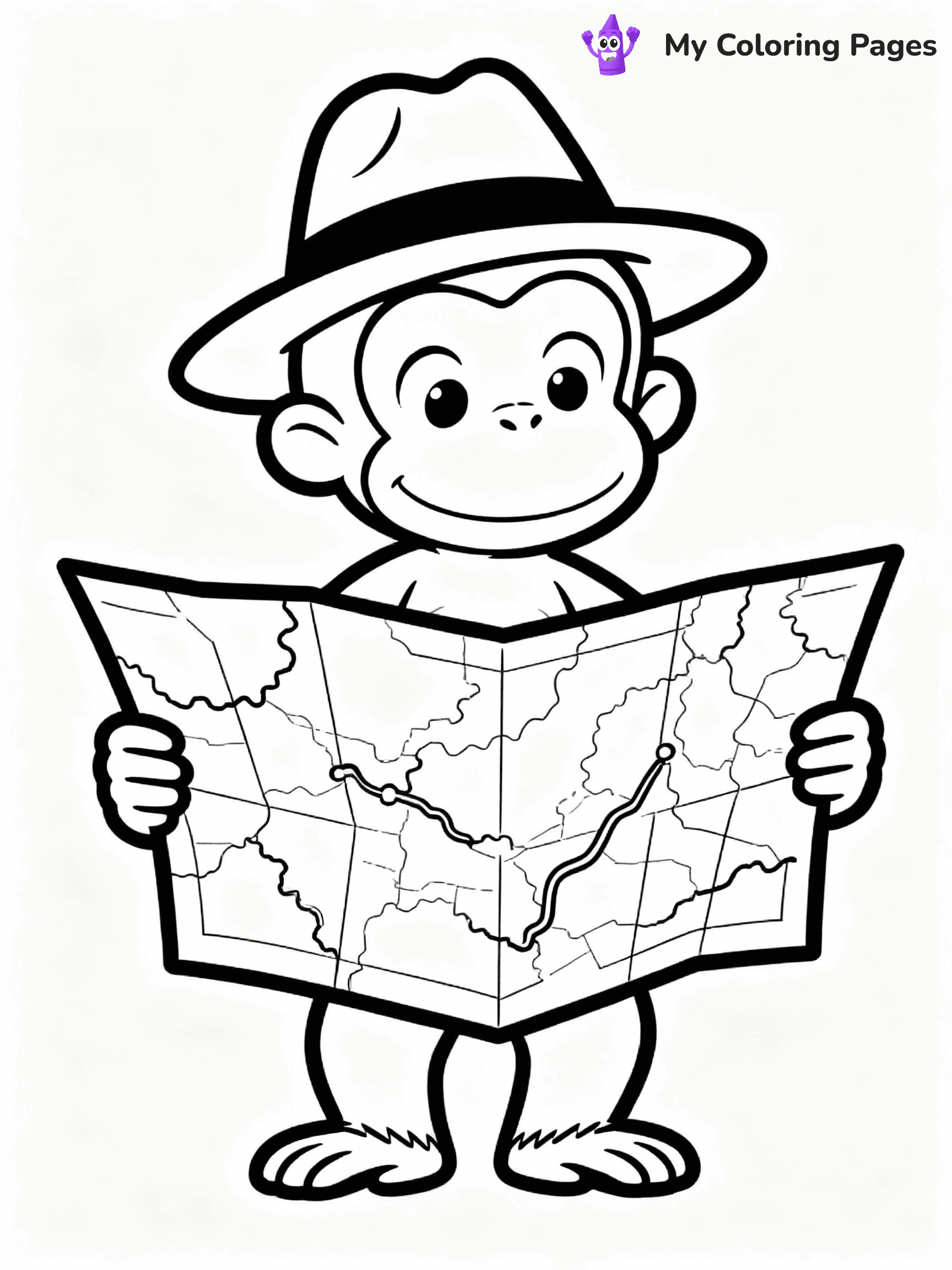 Curious George Coloring Pages - 21