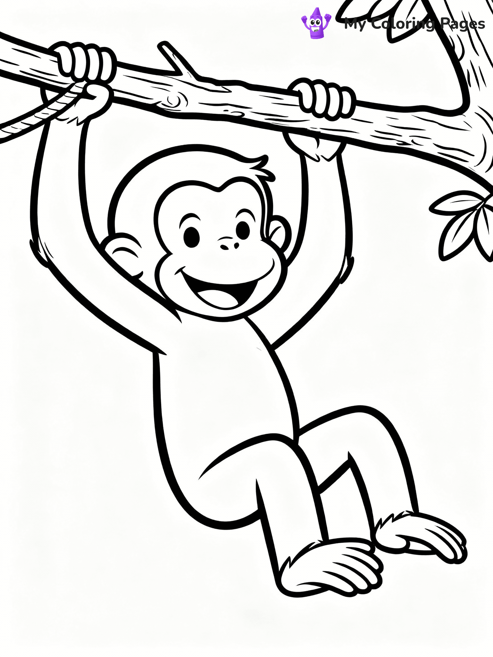Curious George Coloring Pages - 13