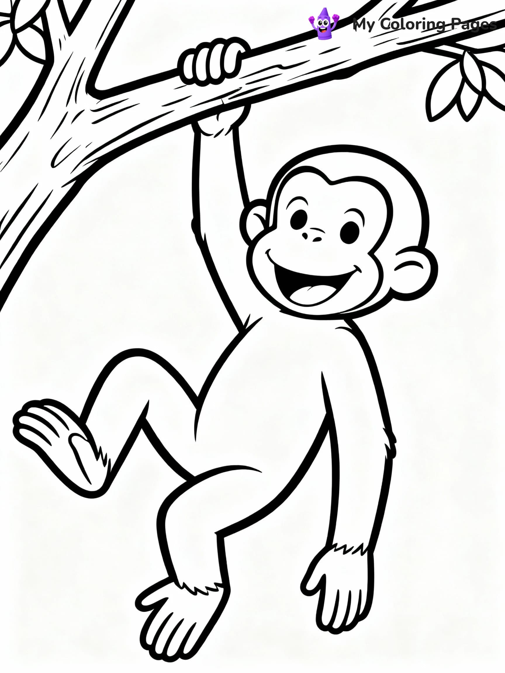 Curious George Coloring Pages - 10