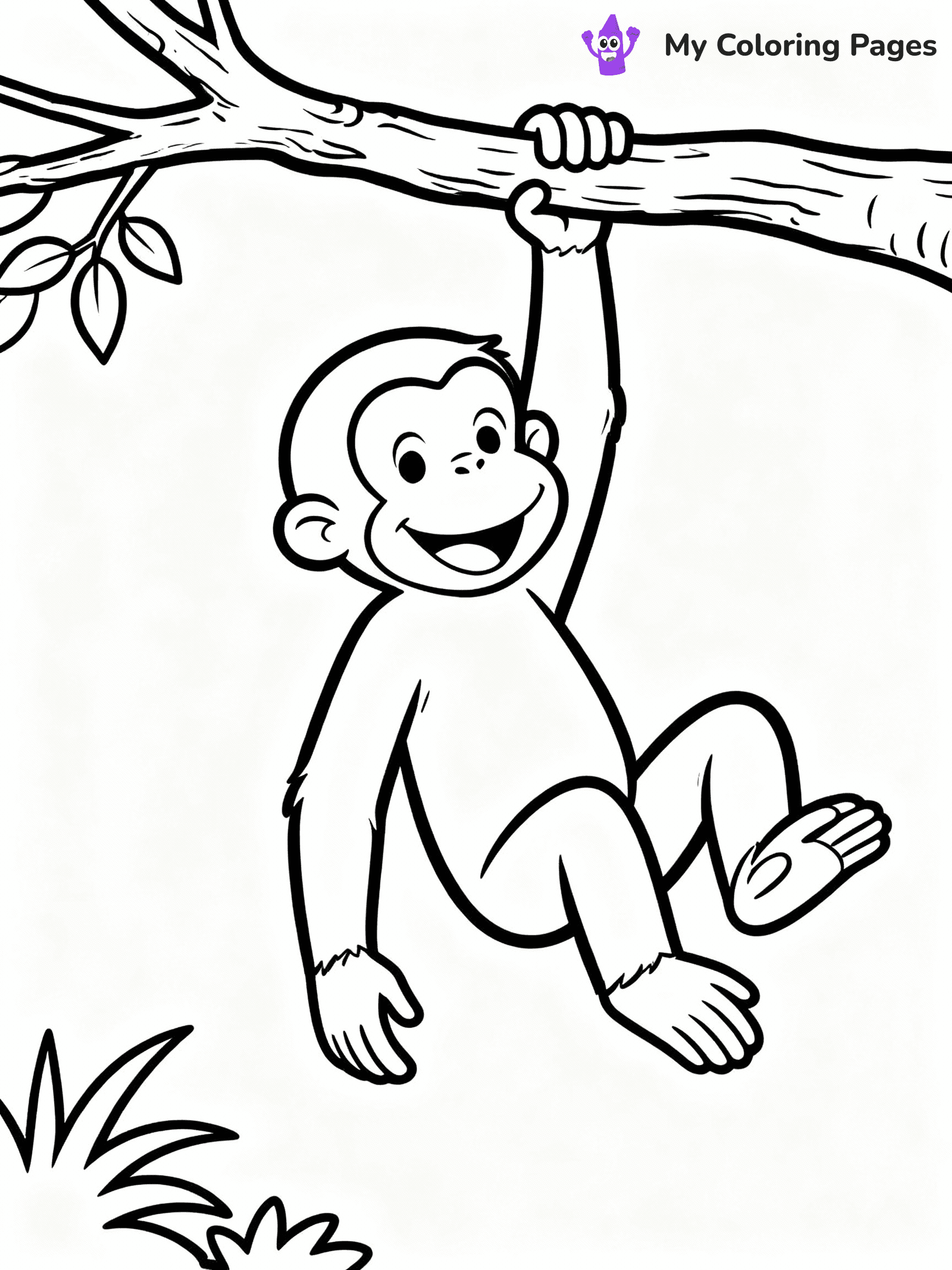Curious George Coloring Pages - 9