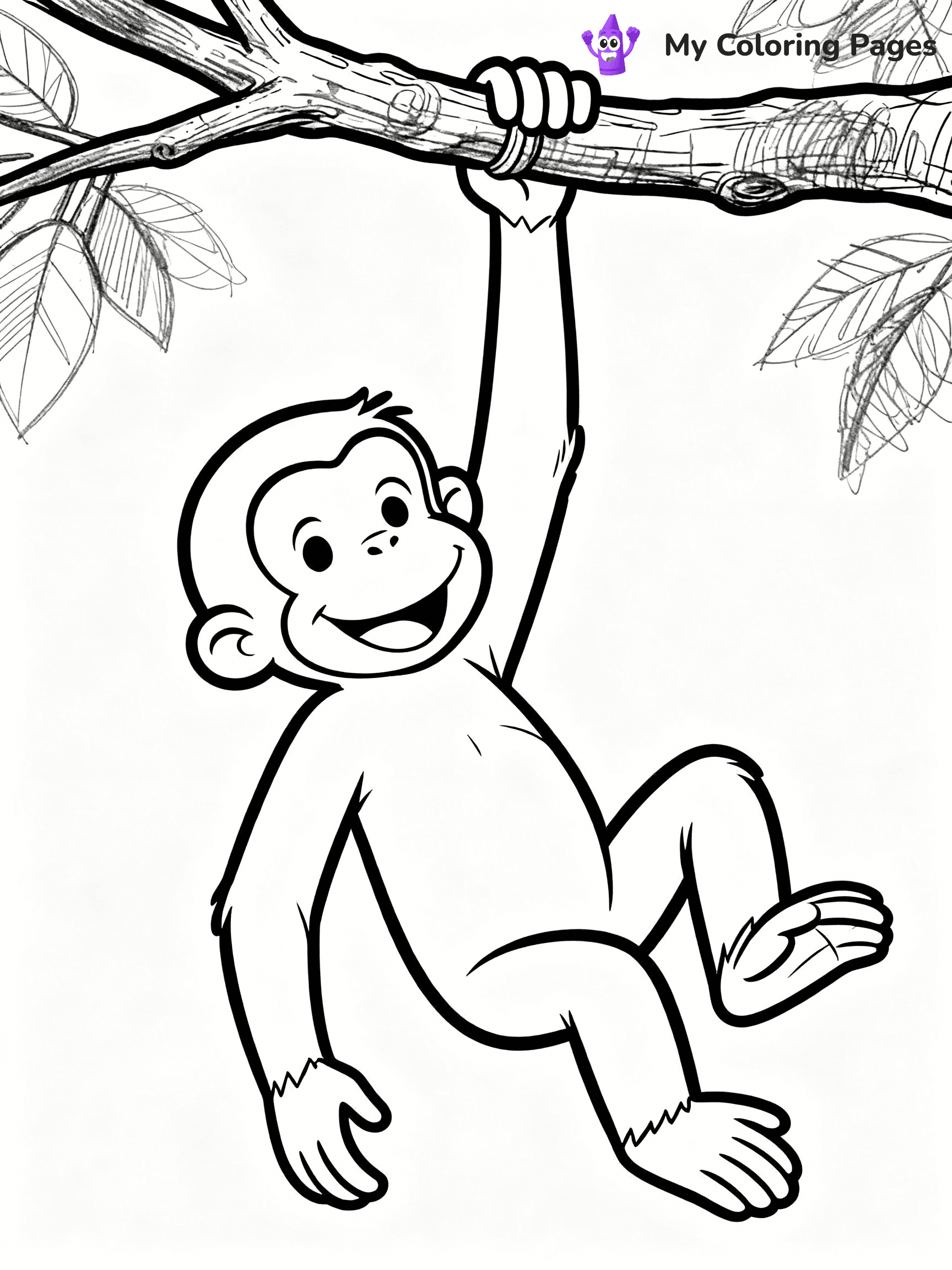 Curious George Coloring Pages - 8