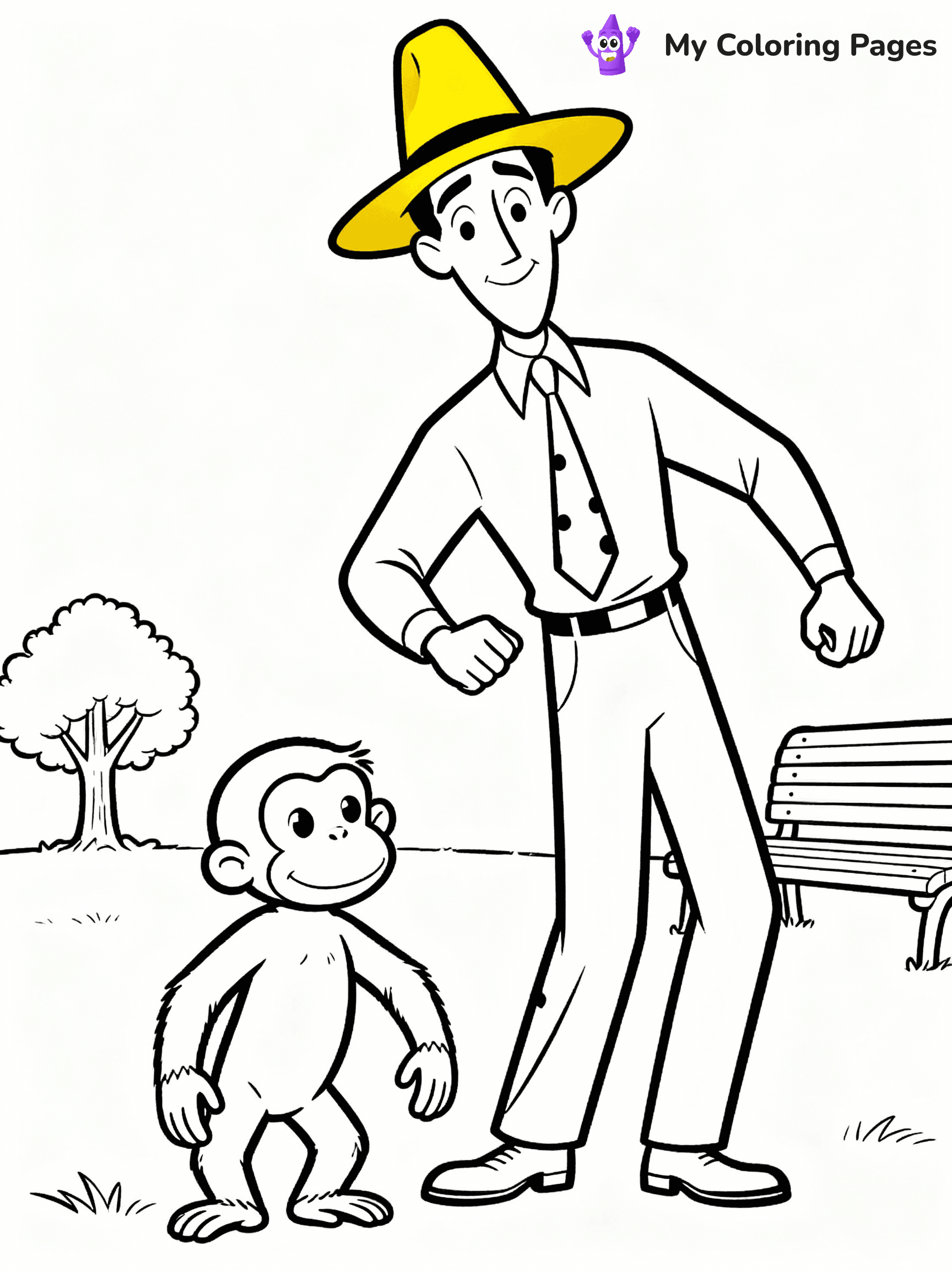 Curious George Coloring Pages - 7