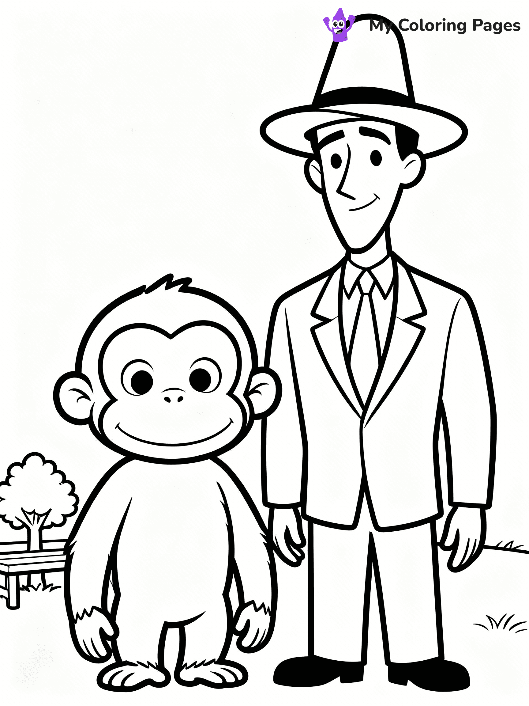 Curious George Coloring Pages - 6