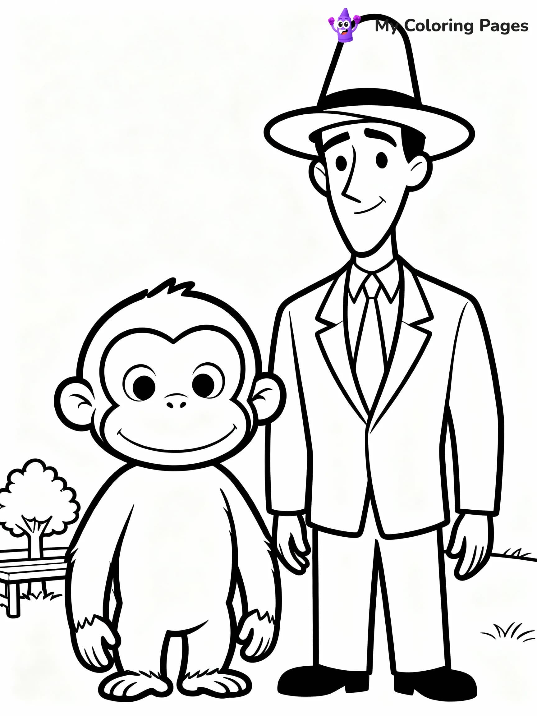 Curious George Coloring Pages - 6