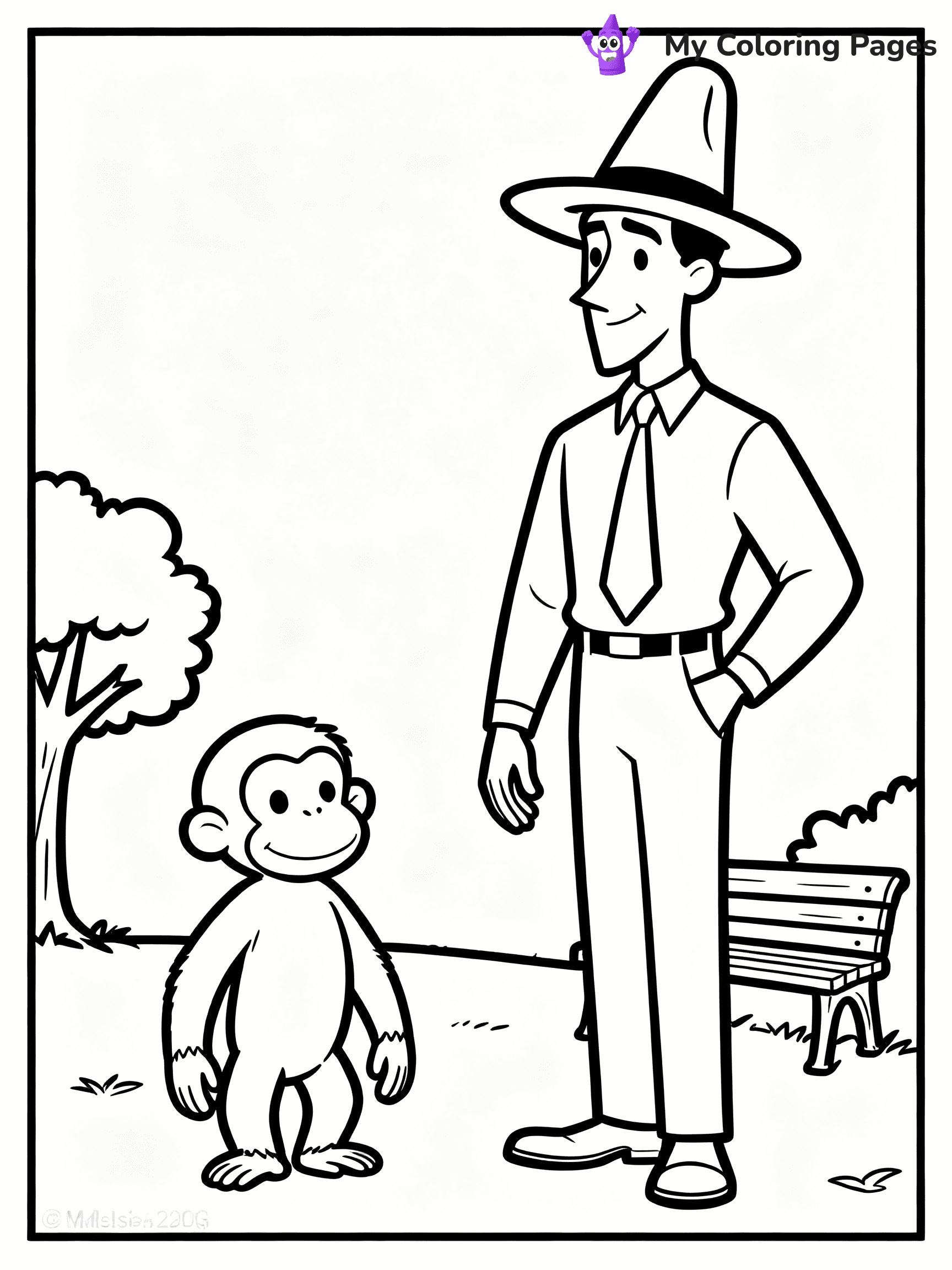 Curious George Coloring Pages - 5