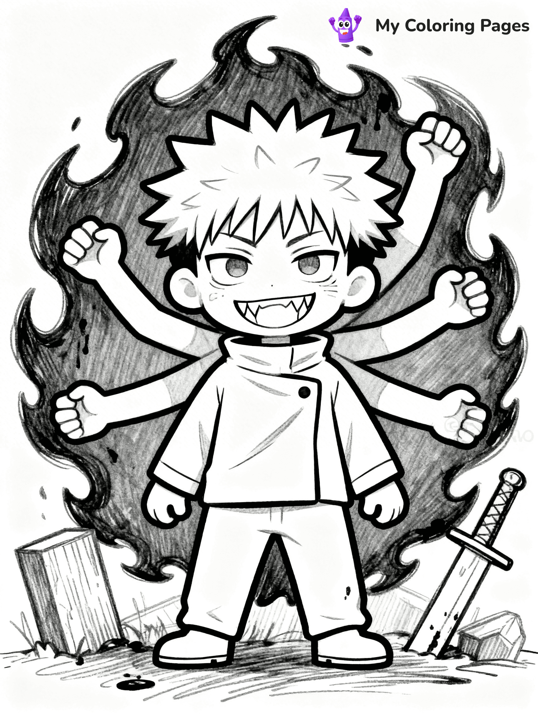 Jujutsu Kaisen Coloring Pages - 234