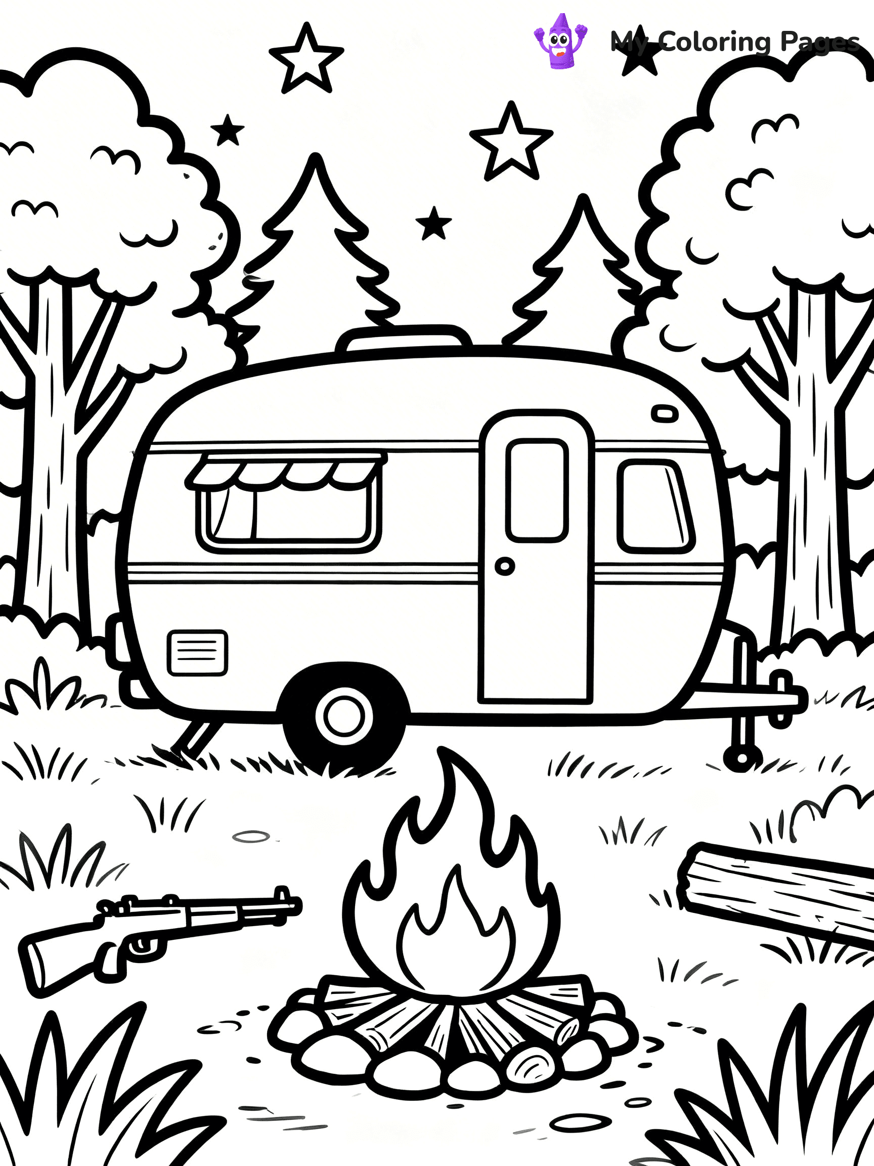 Camper Coloring Pages - 26