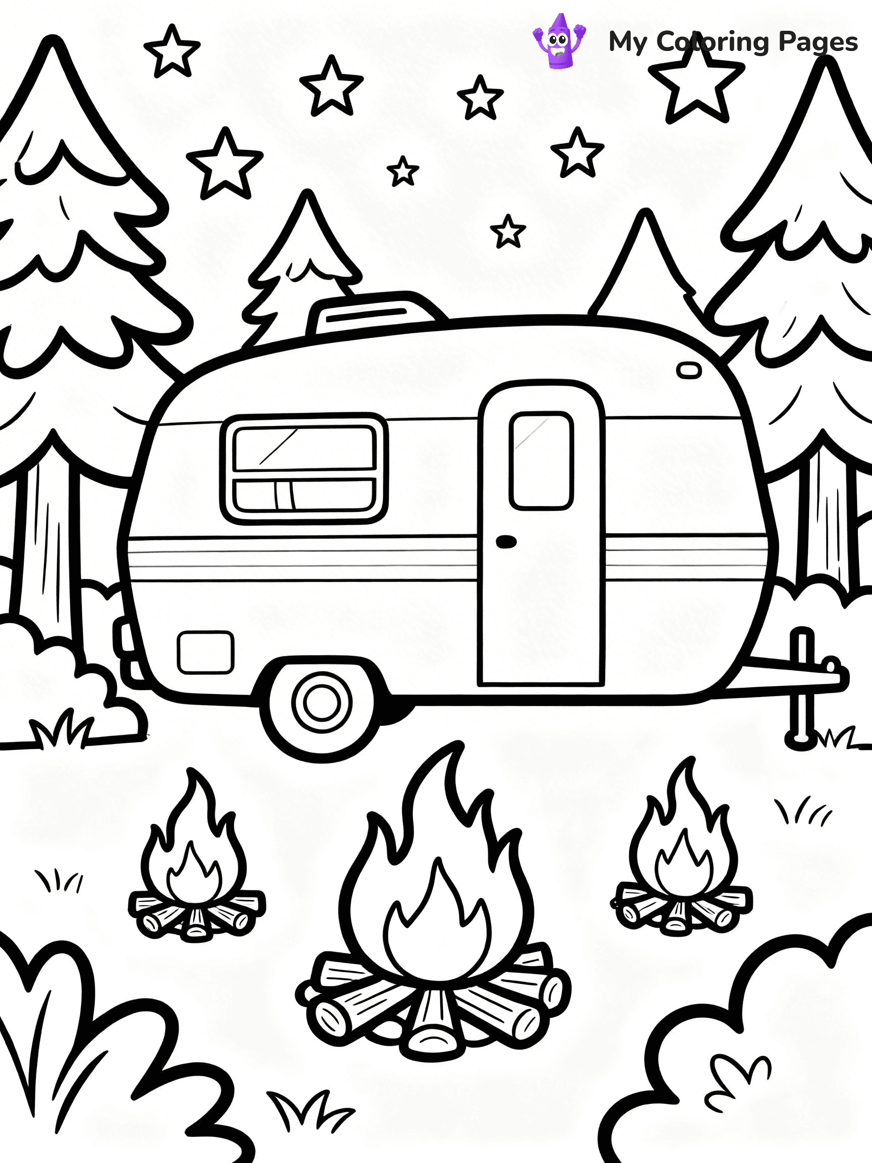 Camper Coloring Pages - 24