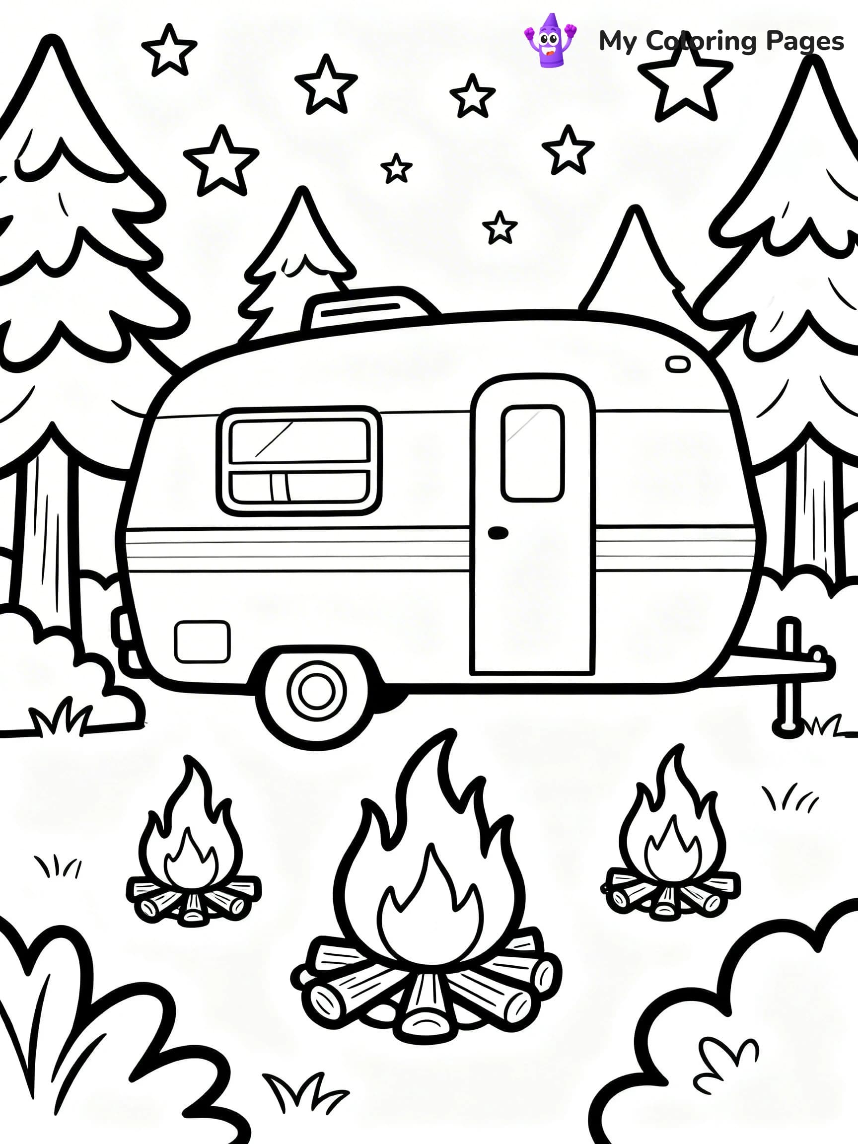 Camper Coloring Pages - 24
