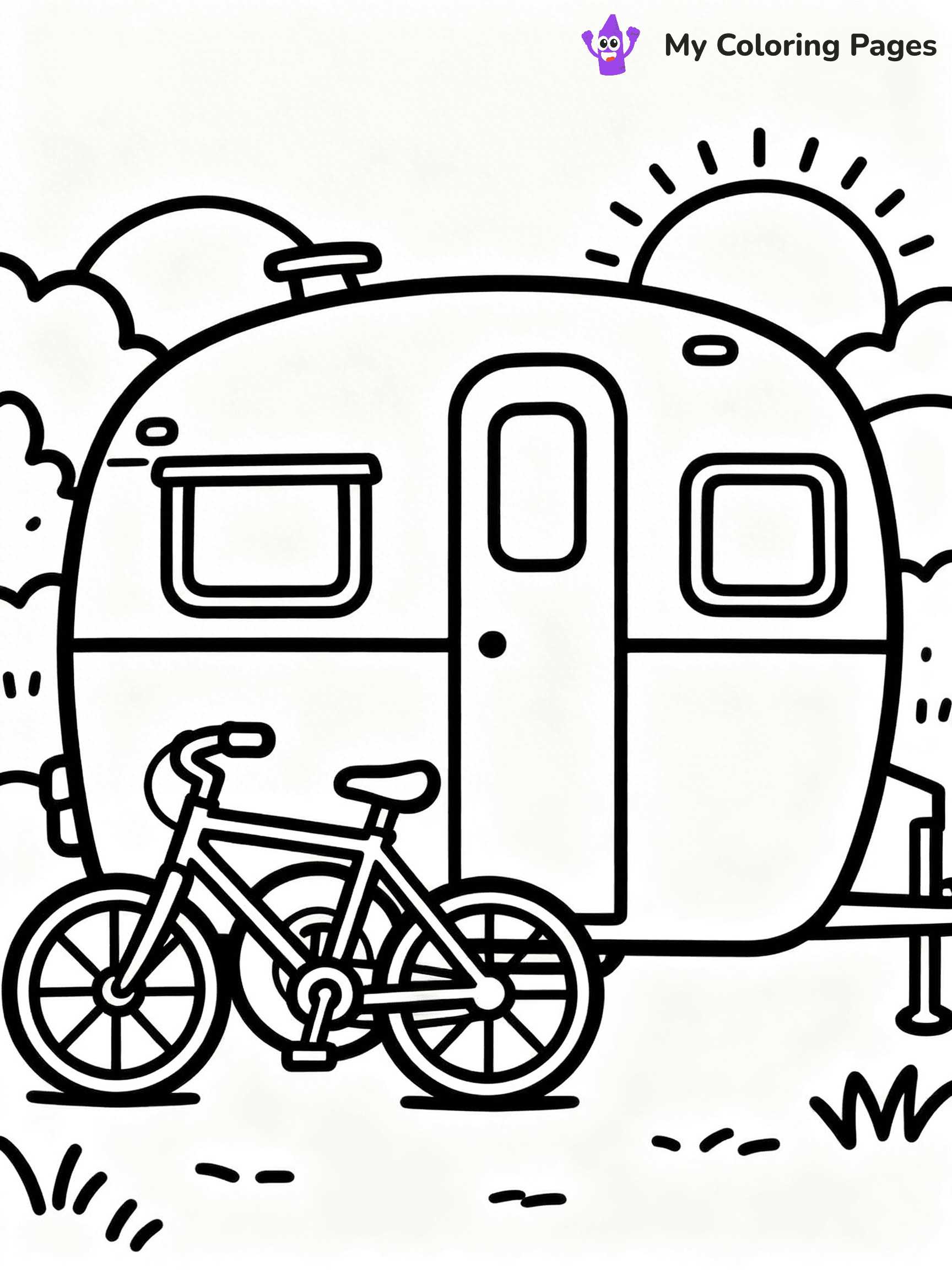 Camper Coloring Pages - 21