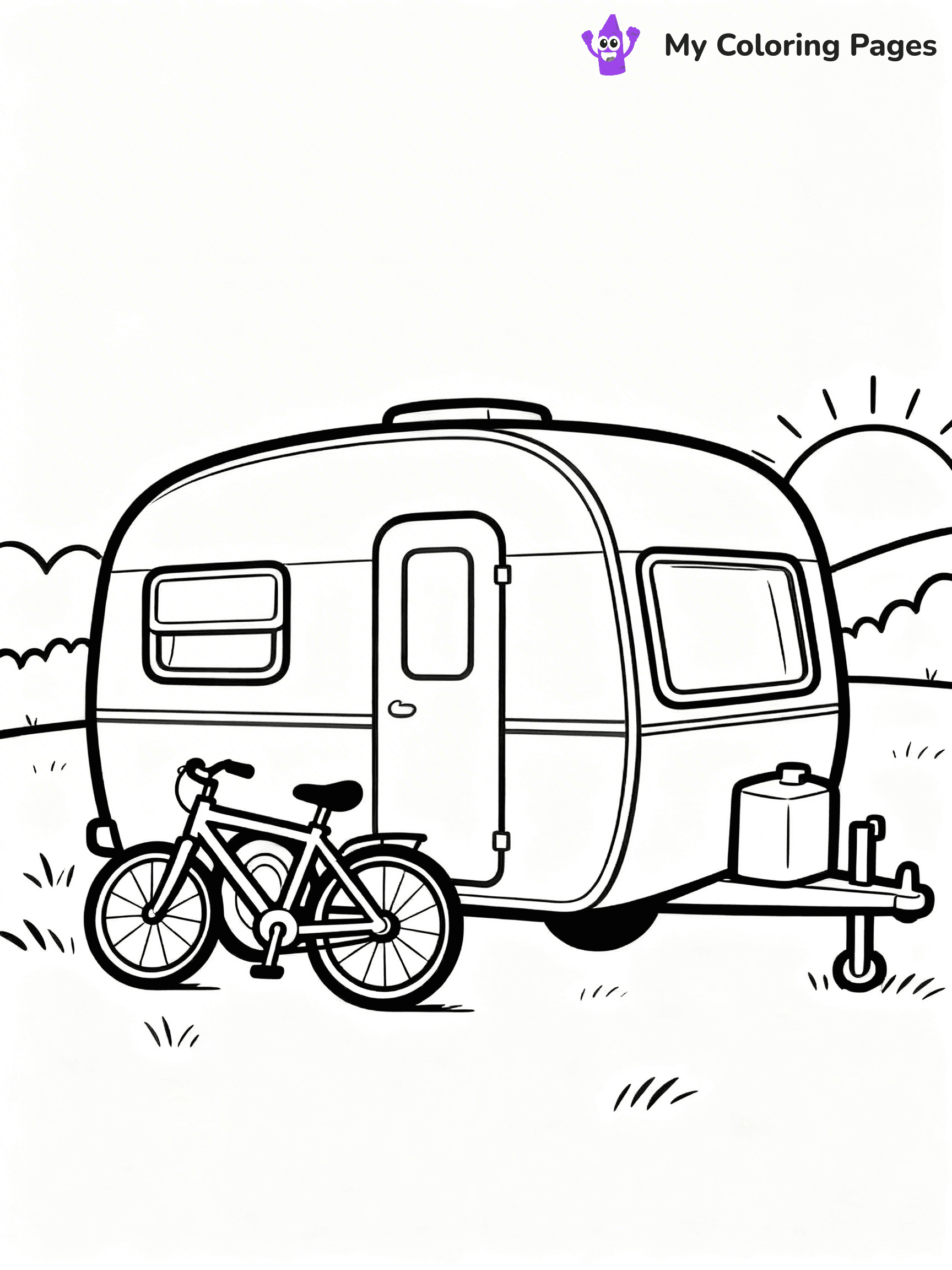 Camper Coloring Pages - 20