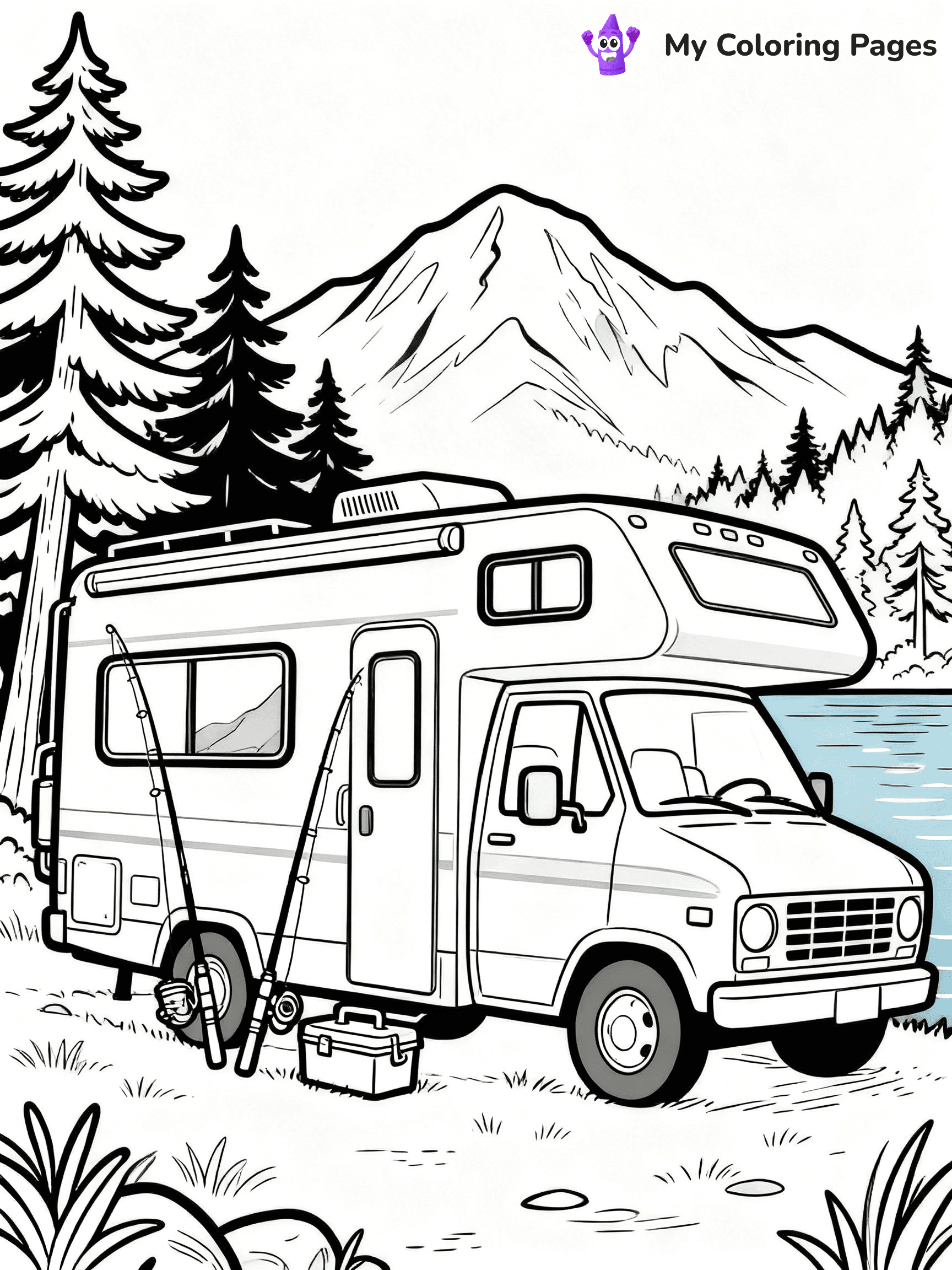 Camper Coloring Pages - 19