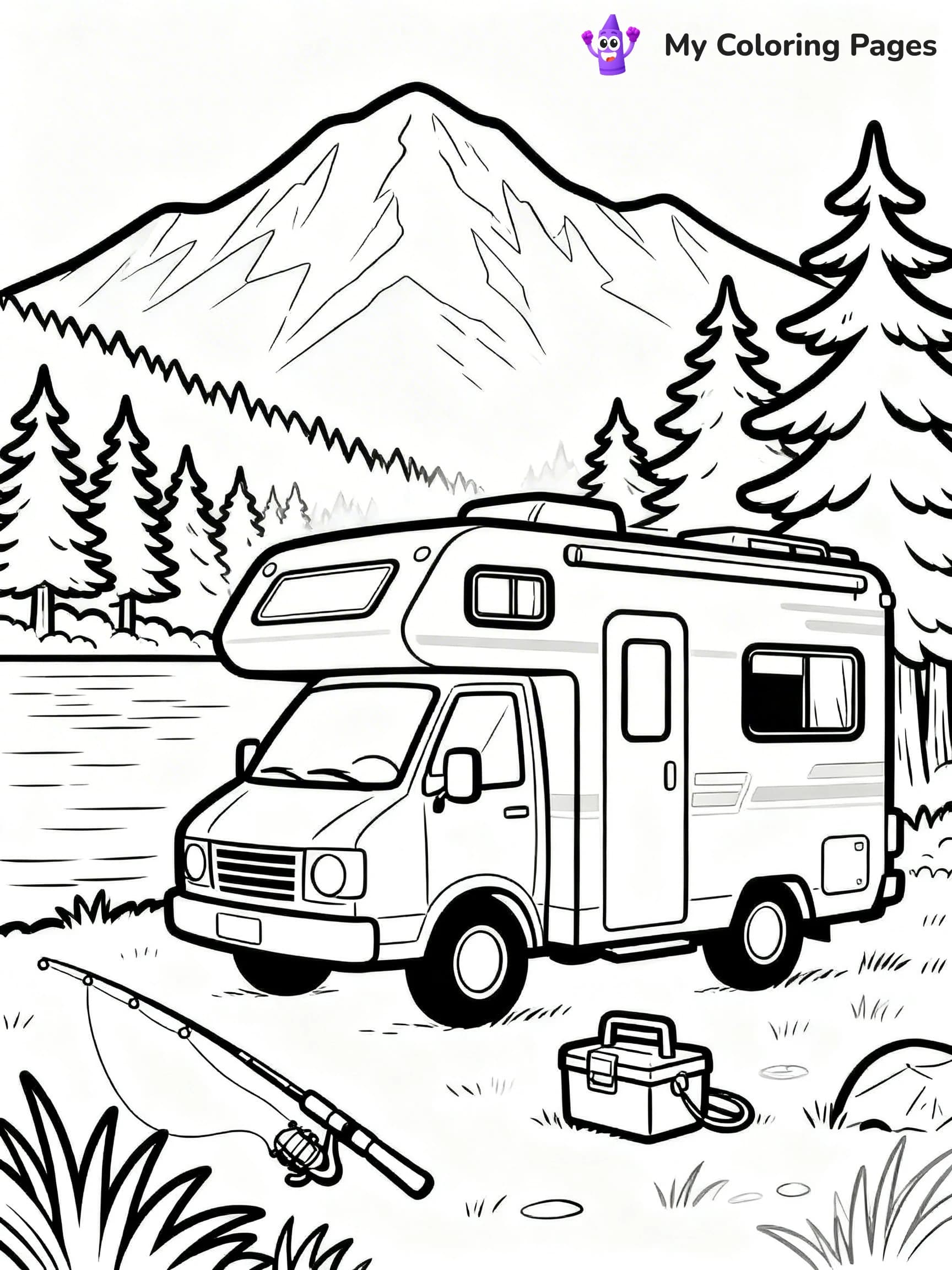Camper Coloring Pages - 17