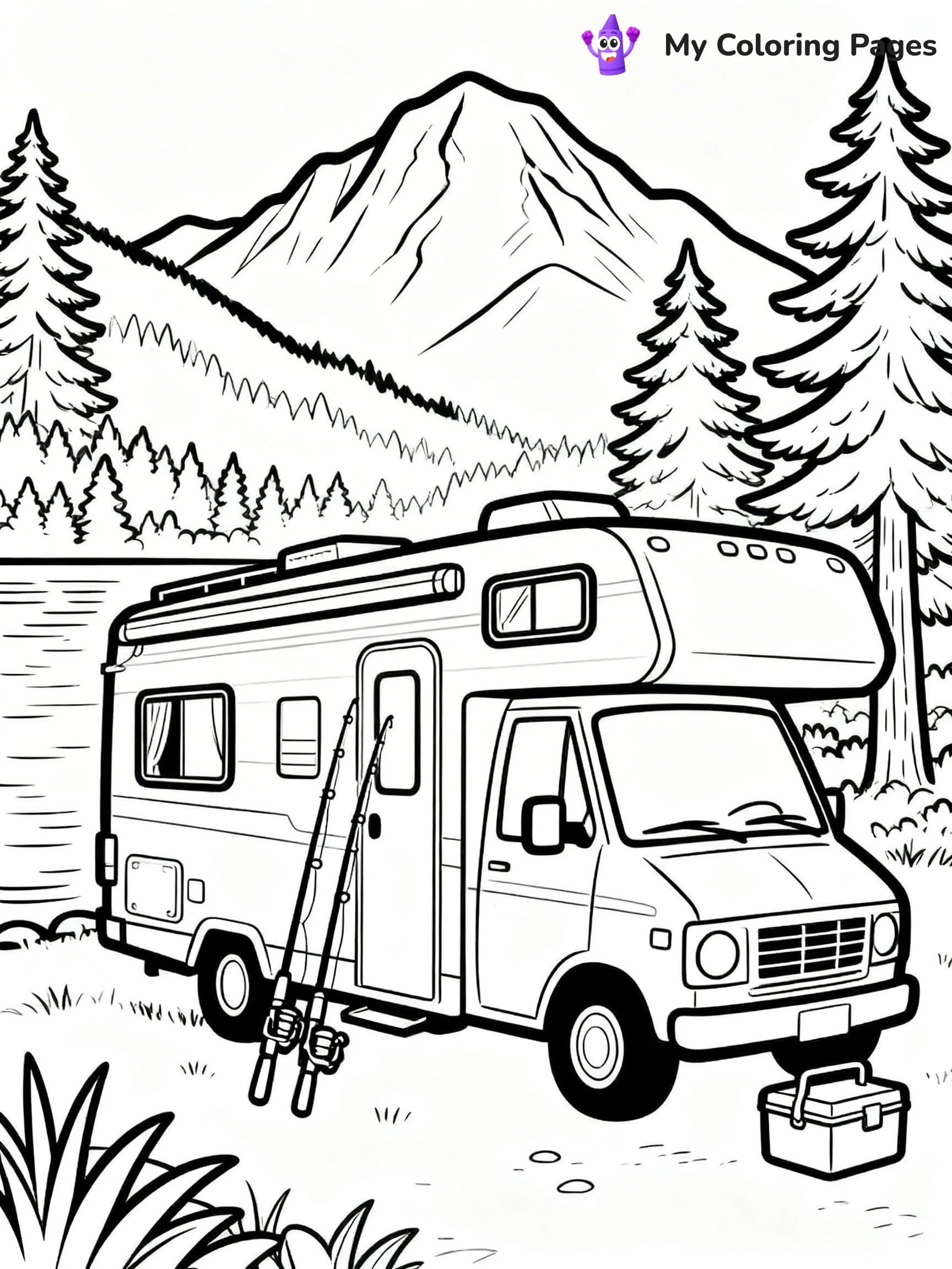 Camper Coloring Pages - 15