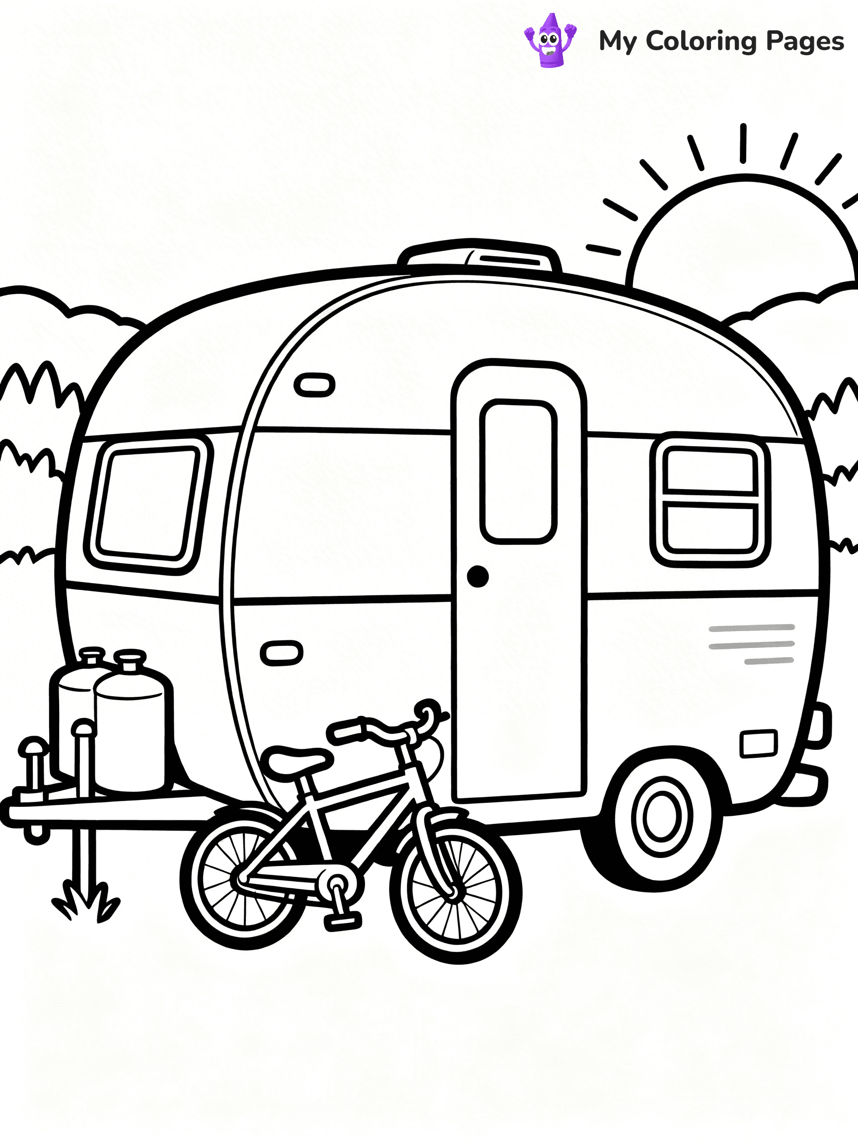 Camper Coloring Pages - 14