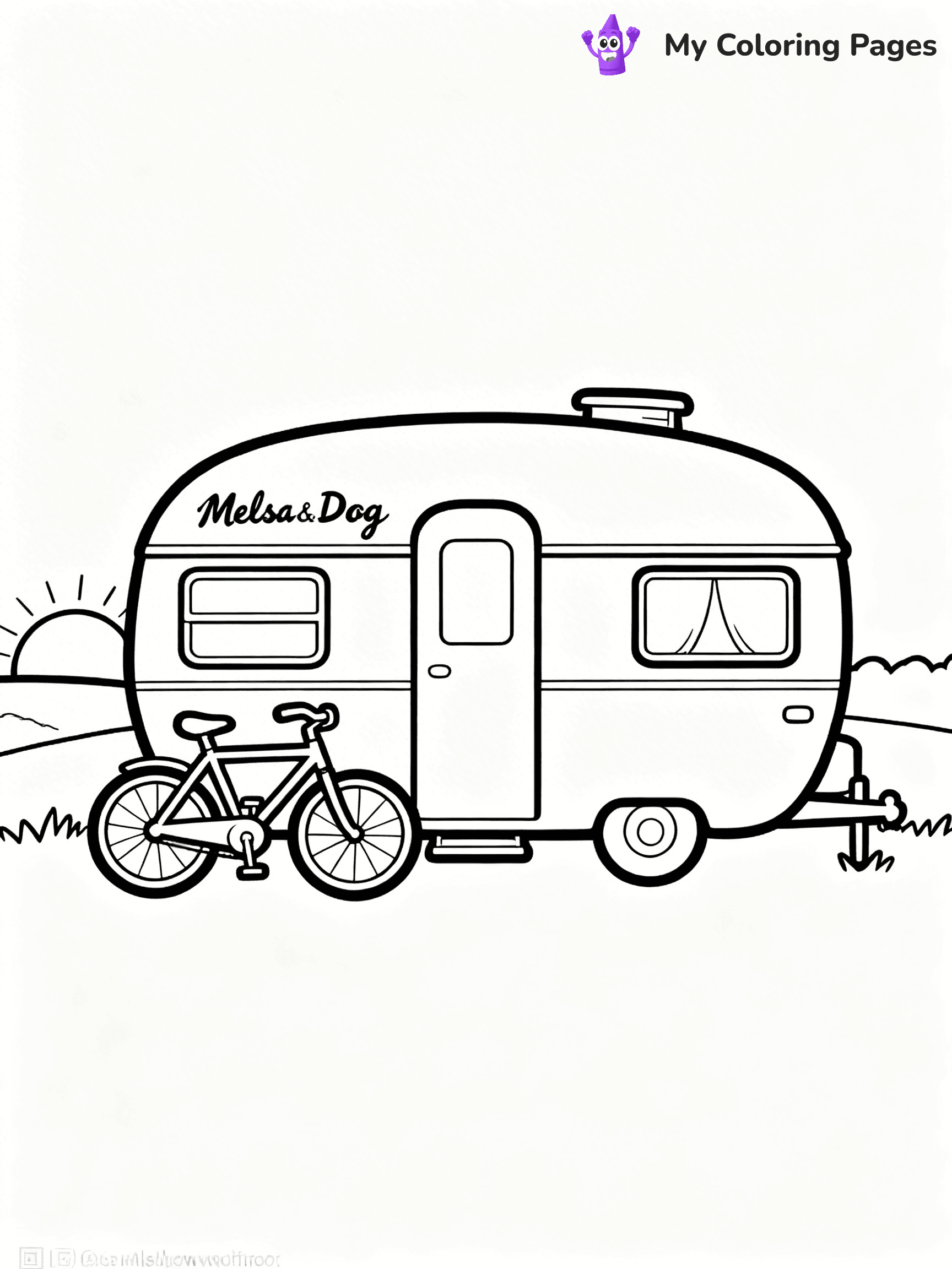 Camper Coloring Pages - 12