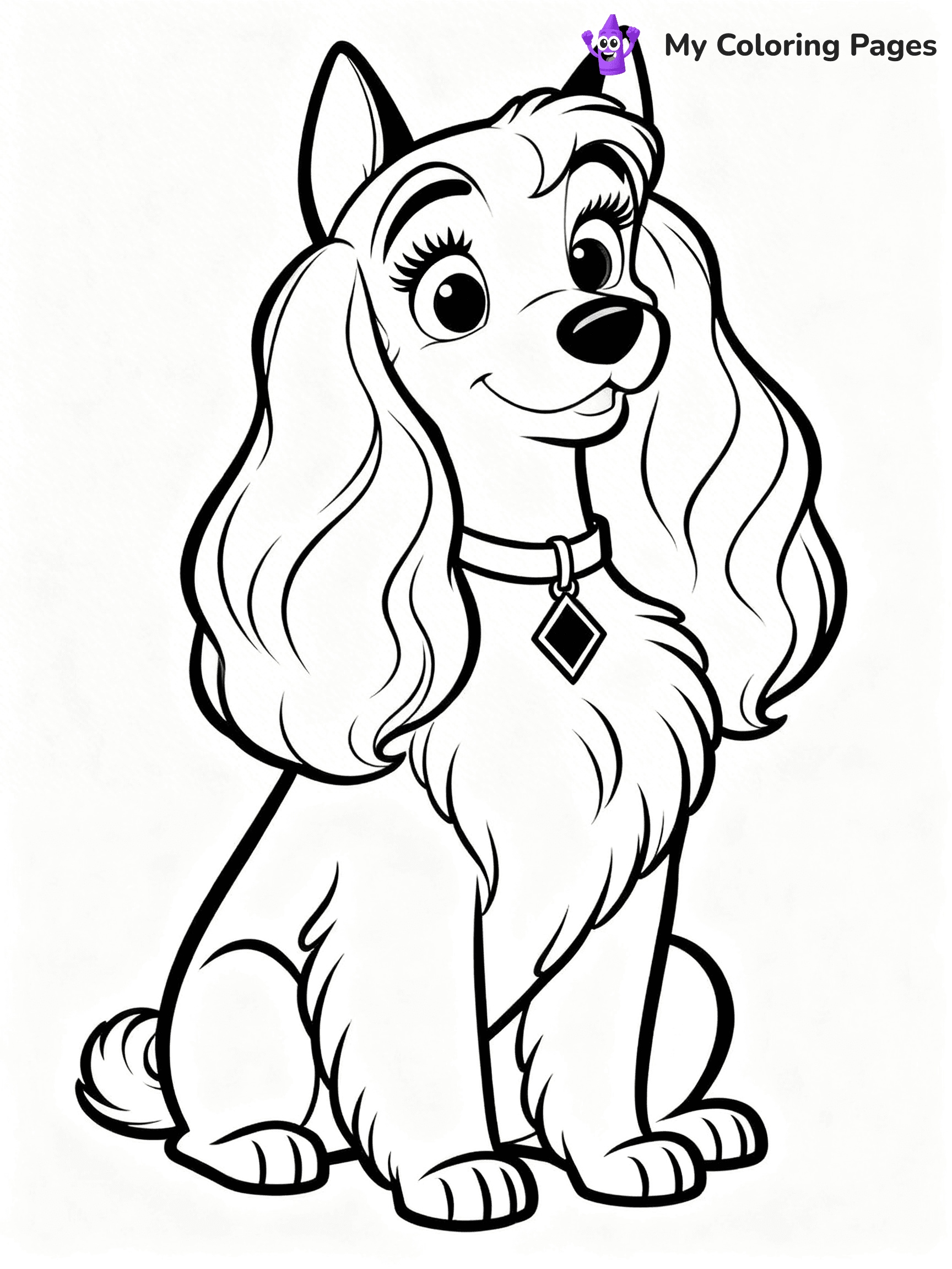 Lady and the Tramp Coloring Pages - 20