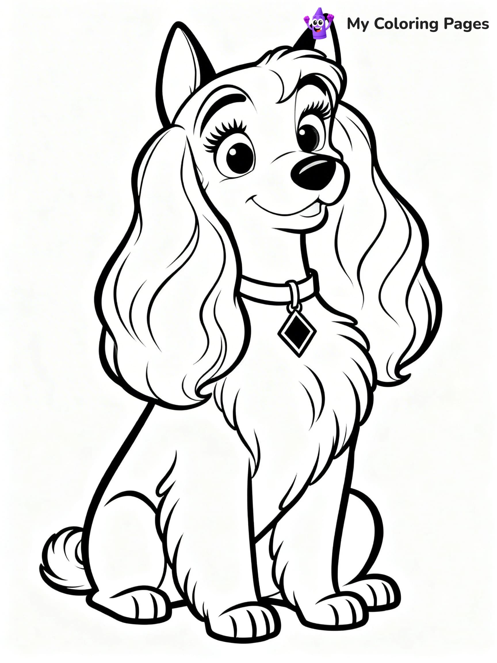 Lady and the Tramp Coloring Pages - 20