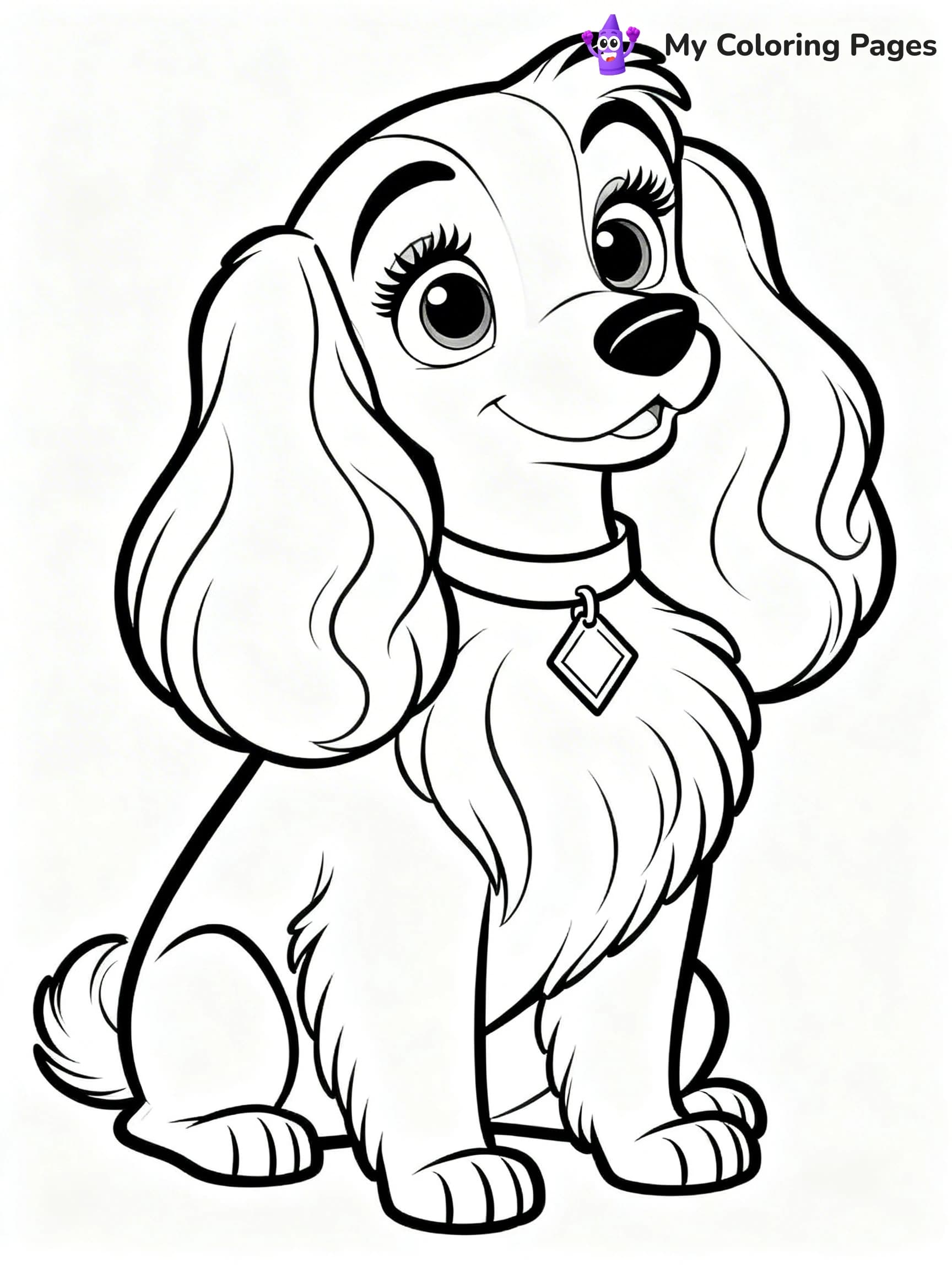Lady and the Tramp Coloring Pages - 19