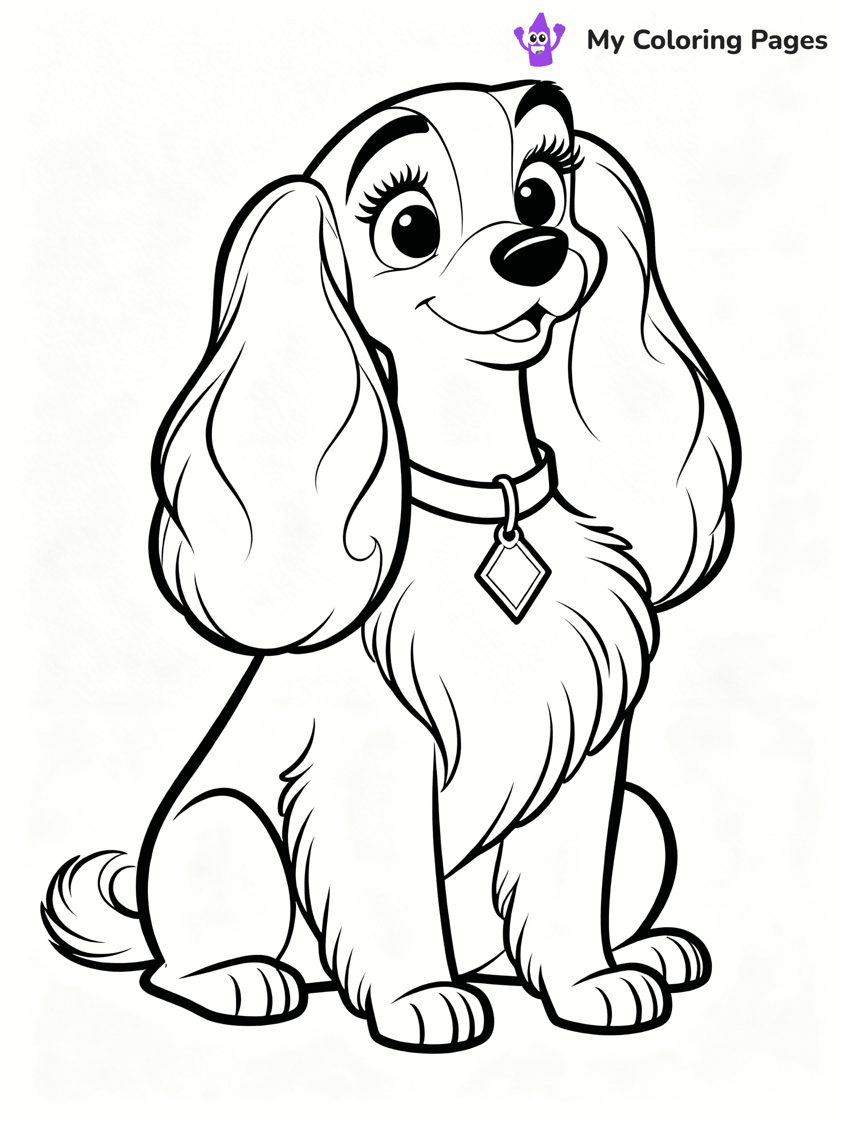 Lady and the Tramp Coloring Pages - 18