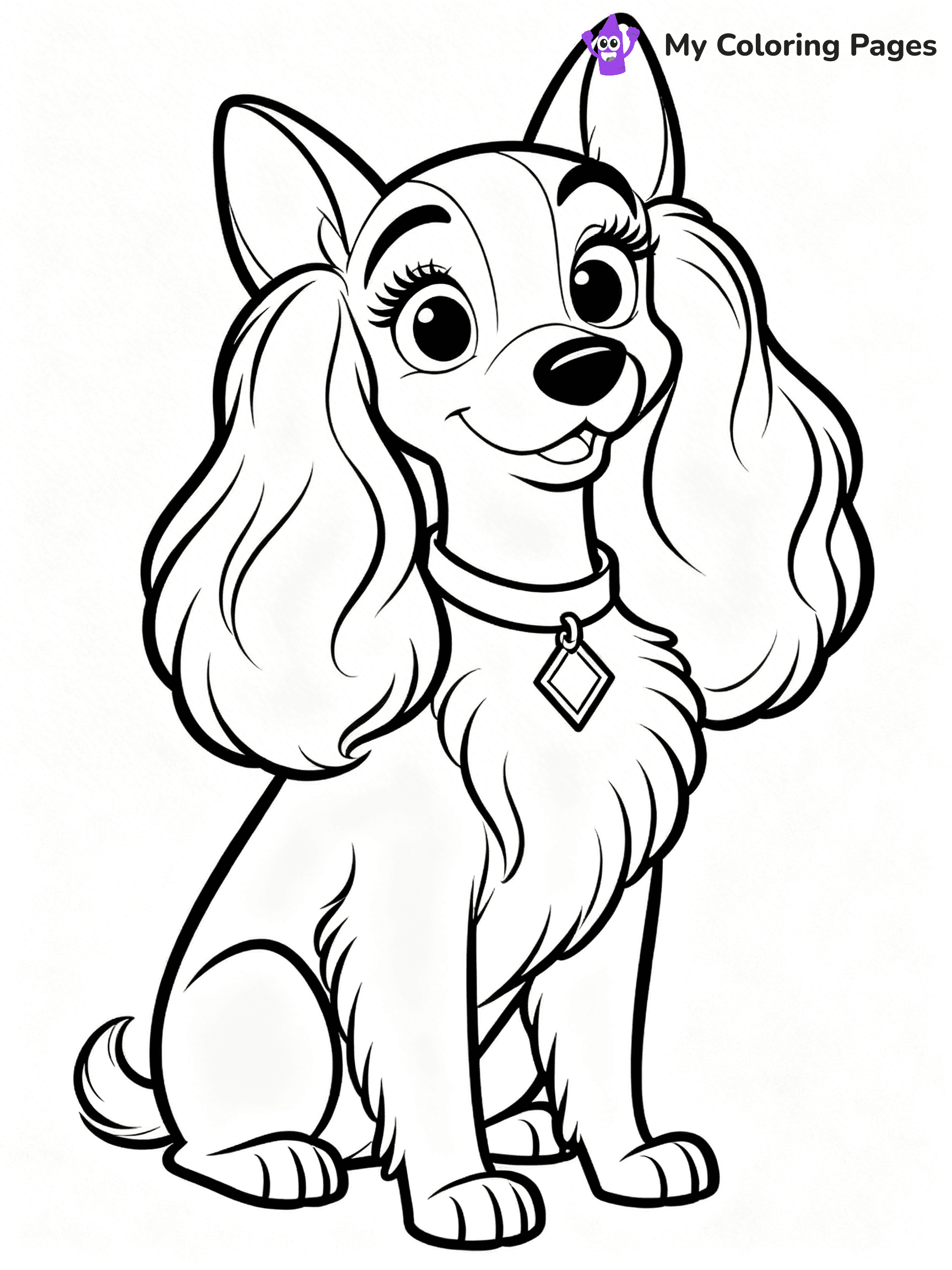 Lady and the Tramp Coloring Pages - 17